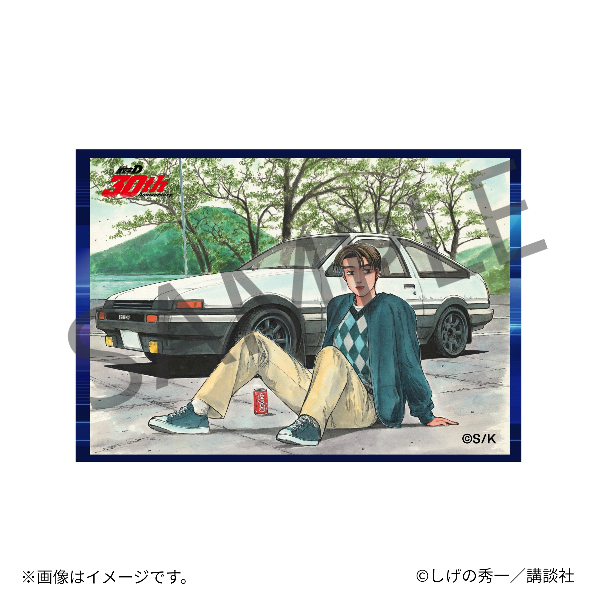 【12/12(金) 22:00販売開始】「頭文字D」×KARATZ 30周年コラボ　トレーディングスクエア型缶バッジ