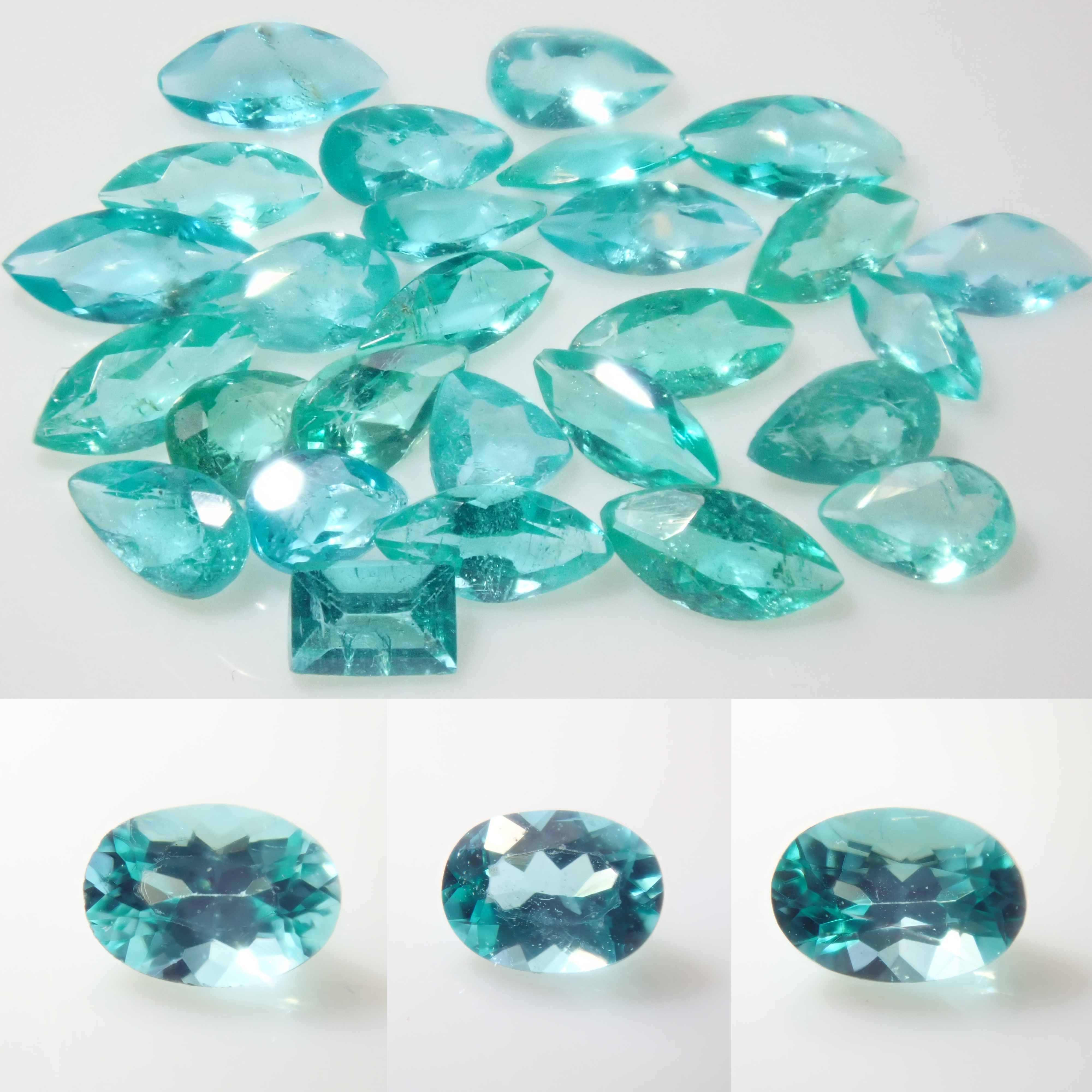 【11/3 22時販売】《29石限定》非加熱ブラジル産パライバトルマリン3石含むパライバトルマリン（バターリャ鉱山）ガチャ1石ルース💎《複数購入割引有》