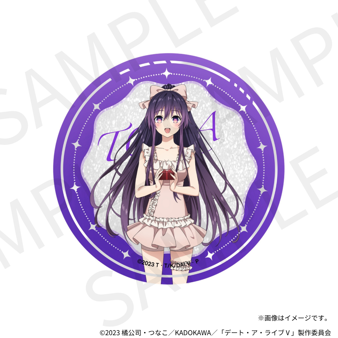 [Sales start on Friday, August 22nd at 10:00 PM] TV anime "Date A Live V" x KARATZ collaboration foil-stamped glitter can badges (8 types in total)