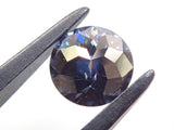 Synthetic moissanite 1.06ct loose (empire cut gray blue)