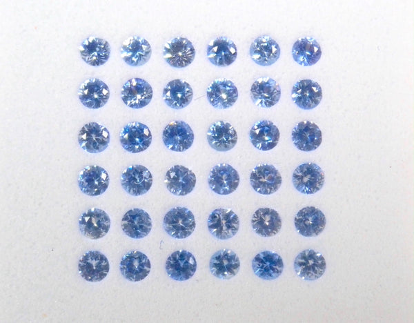 藍錐石 1 石（圓形切割，2.25mm）《可多次購買優惠》