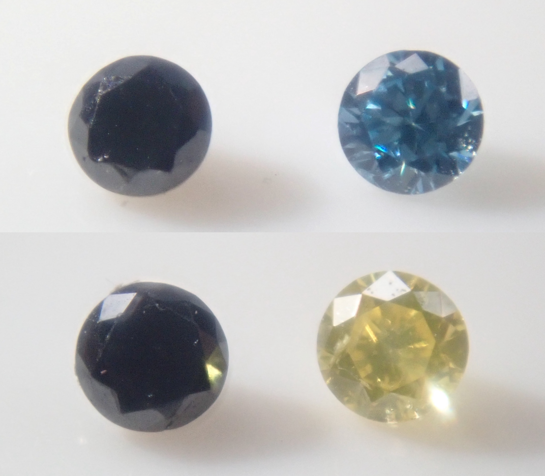 【9/5 22時販売】《数量限定》【宝石商の道具】宝石用ルーペ（倍率20倍）・カラーダイヤモンド2石セット《複数購入割引有》