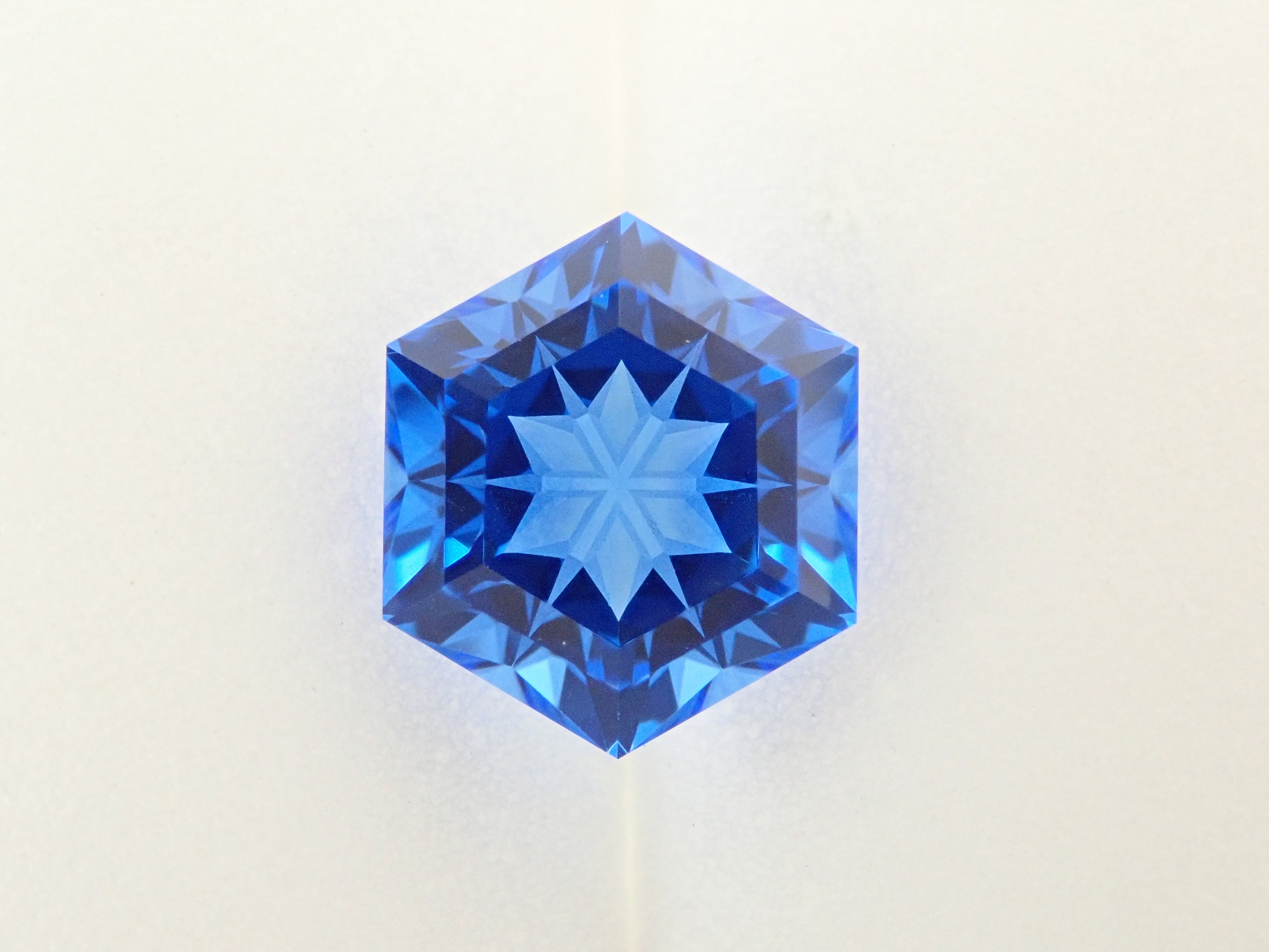 [Yukinko Cut] Siberian Blue Quartz (Synthetic Quartz) 2.420ct Loose Stone