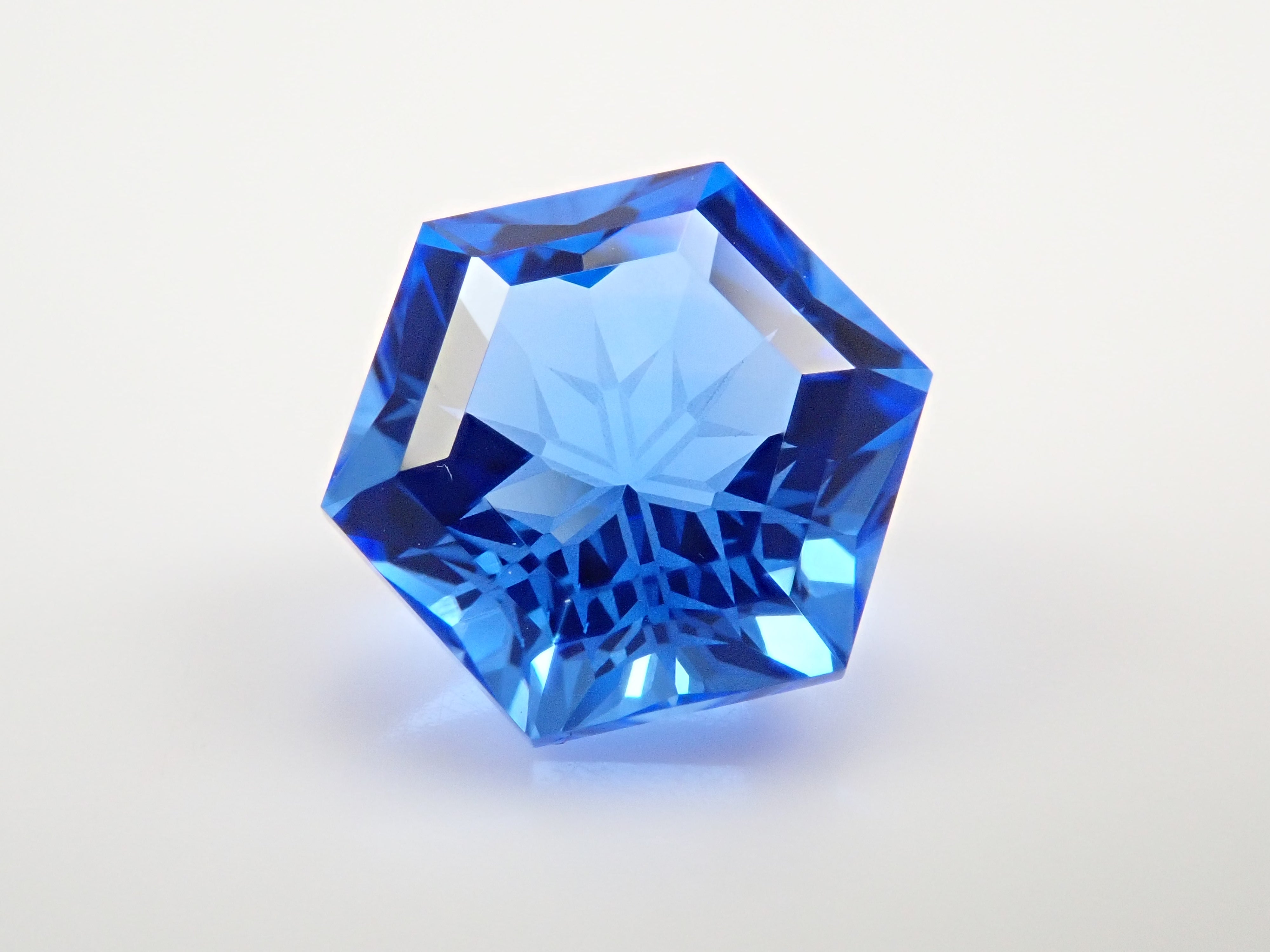 [Yukinko Cut] Siberian Blue Quartz (Synthetic Quartz) 2.420ct Loose Stone