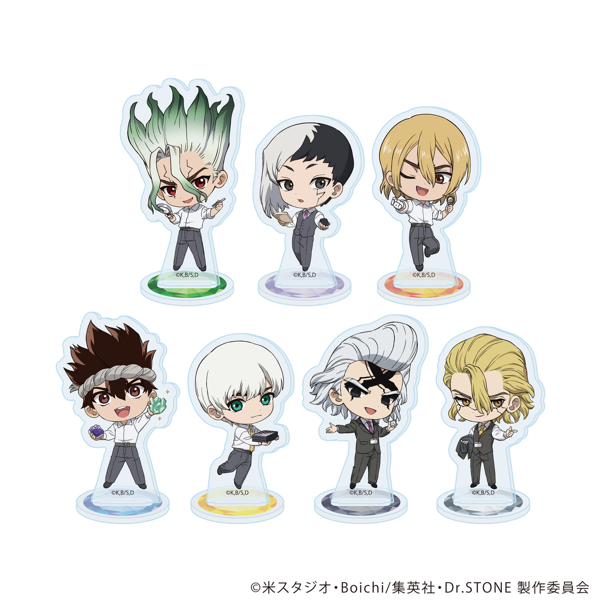【4/29(水) 22時販売開始】TVアニメ『Dr.STONE』×宝石専門店KARATZコラボ　ミニキャラステッカー