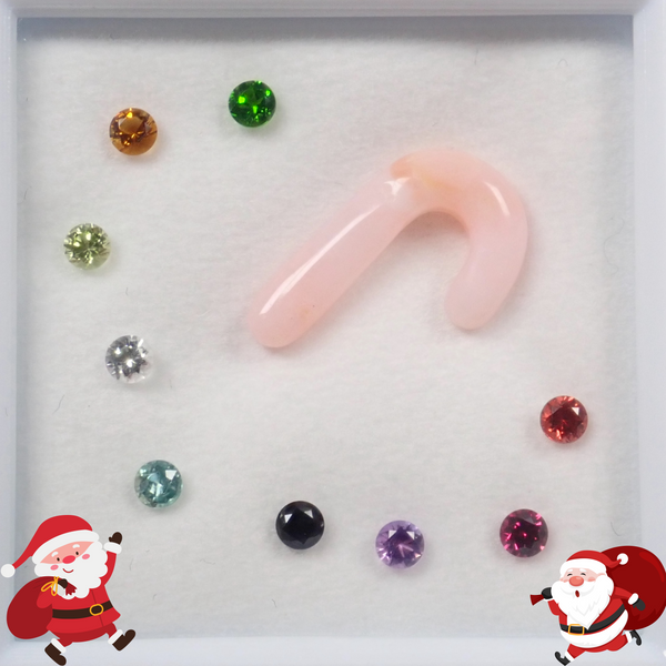 [Christmas project] 10-stone jewelry set (including candy cane, alexandrite, etc.) [Multiple purchase discount available]