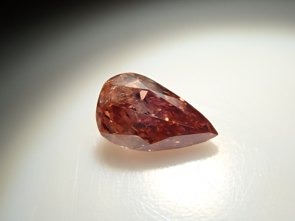 【5/3 22時販売】ピンクダイヤモンド 0.137ctルース(FANCY DEEP BROWNISH PINK, I-1)