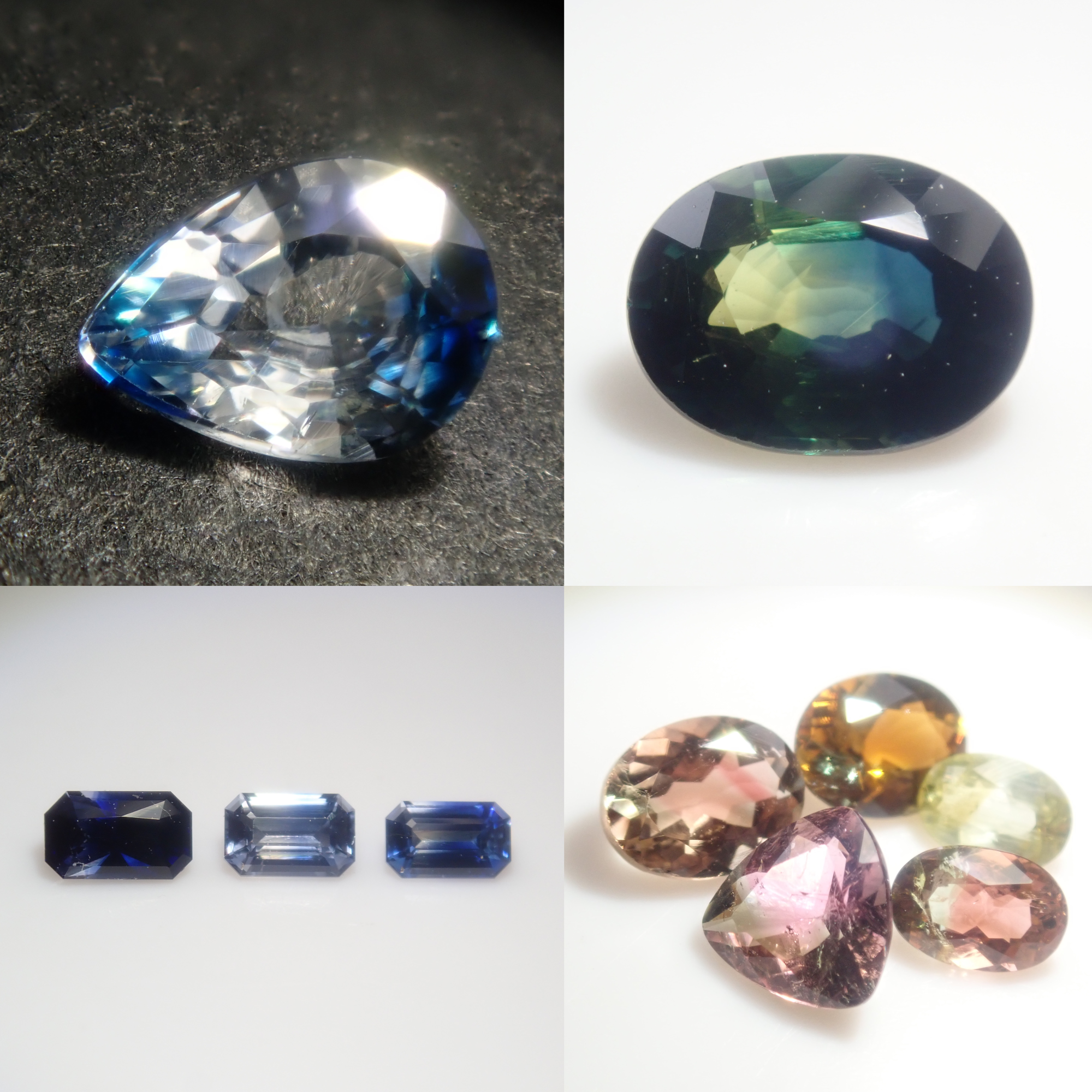 【11/13 22時販売】《限定10石》ジンバブエ産バイカラーユークレース、バイカラーサファイアなどバイカラーガチャ💎1石ルース《複数購入割引有》