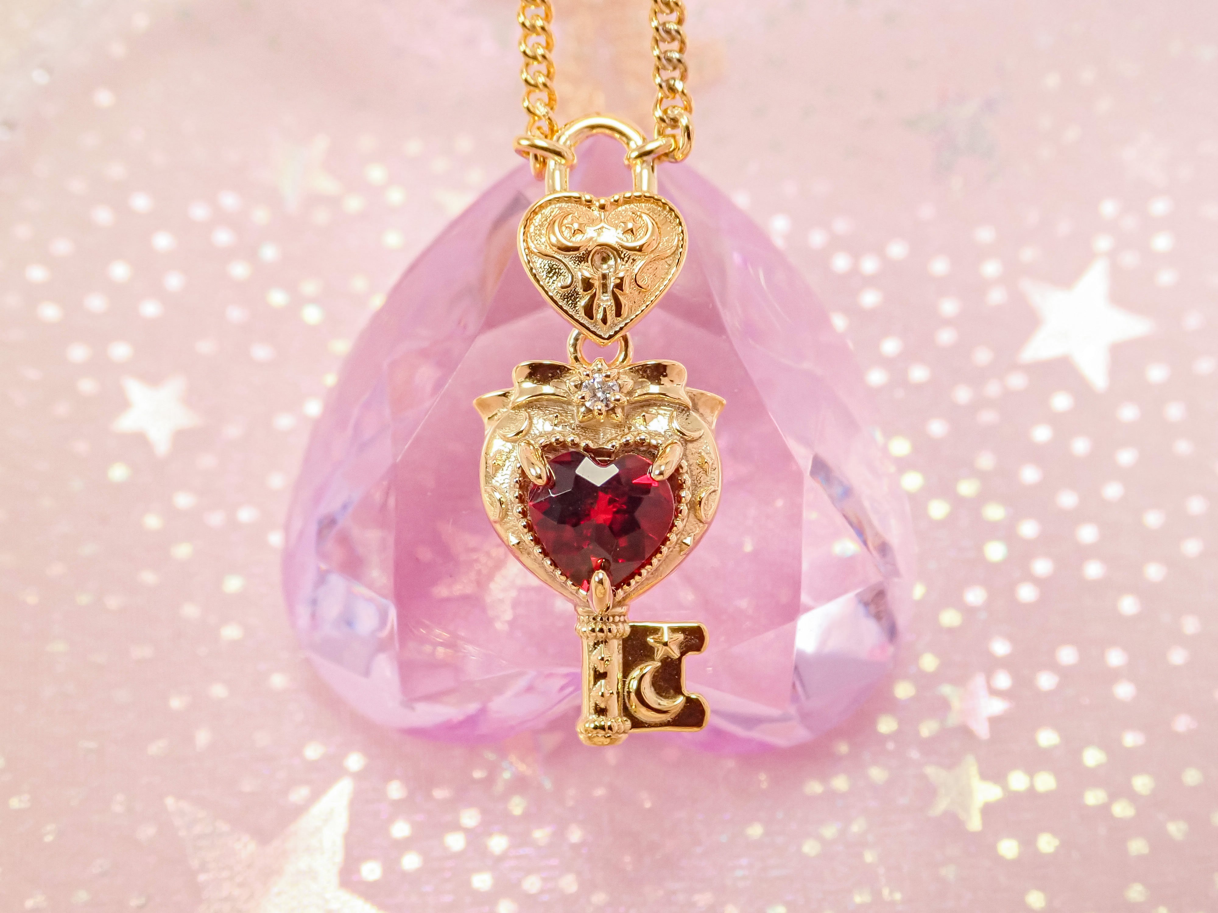 【11/21 22時販売開始】大人のセボンスタージュエリー第3弾  ハートキーロックペンダント　プレシャスモデル（プラチナ/ゴールド） Pt950/K18YG/K18PG