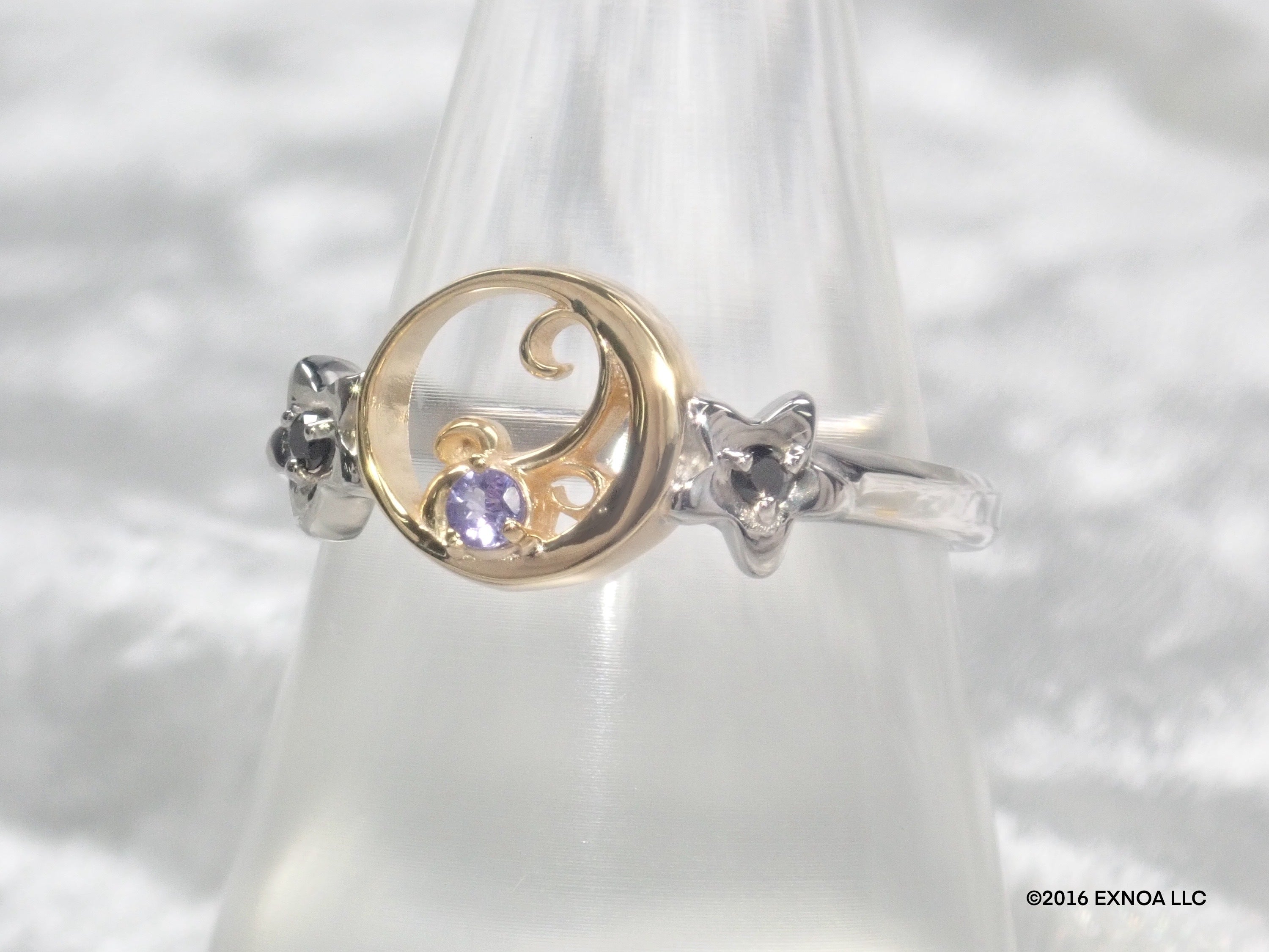 [Sales End on November 15th] "Bungo to Alchemist" x KARATZ Collaboration Jewelry Bungo Ring [Dazai Osamu Model] {Almandine Garnet, Yellow Diamond}