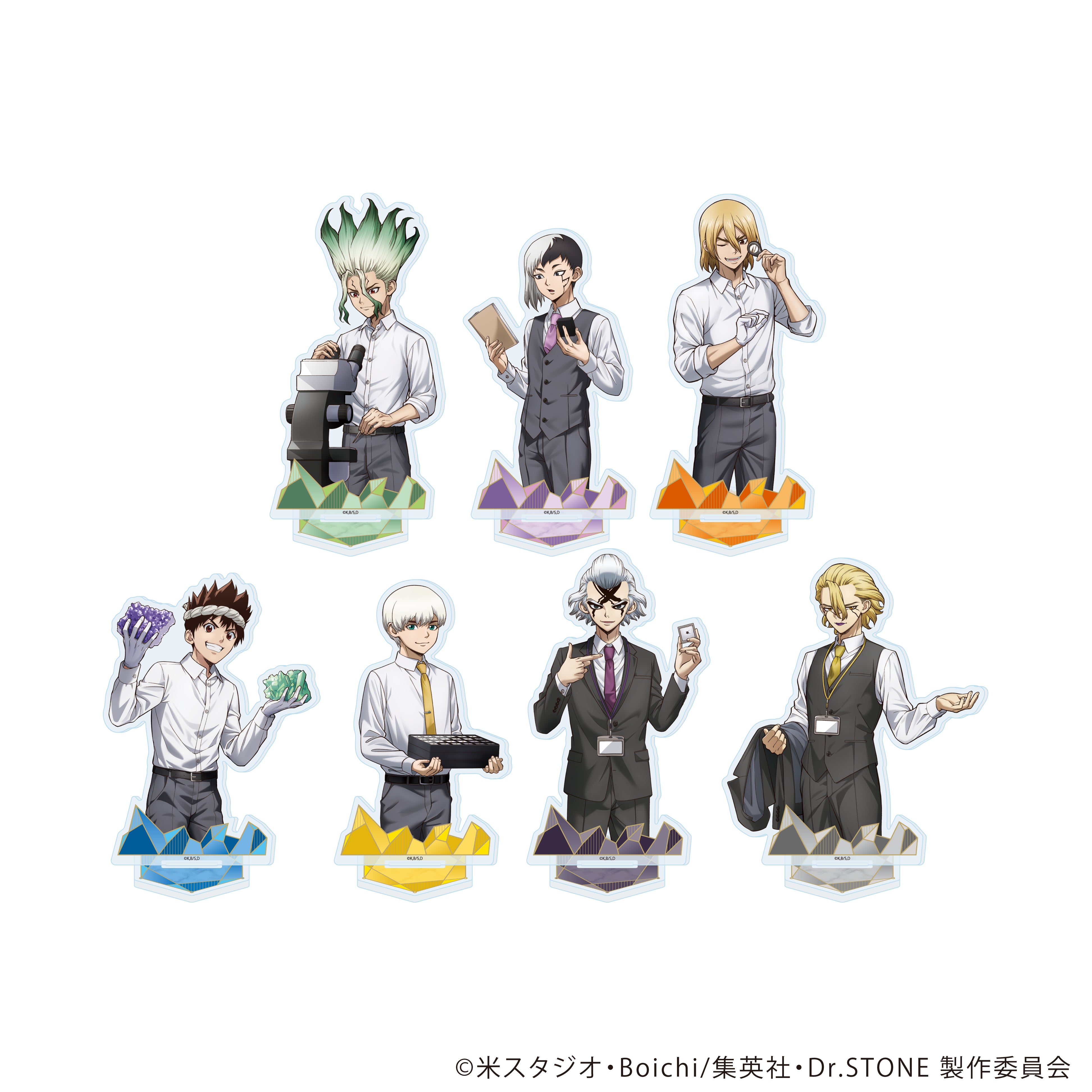 【4/29(水) 22時販売開始】TVアニメ「Dr.STONE」× 宝石専門店KARATZ コラボ　アクリルスタンド
