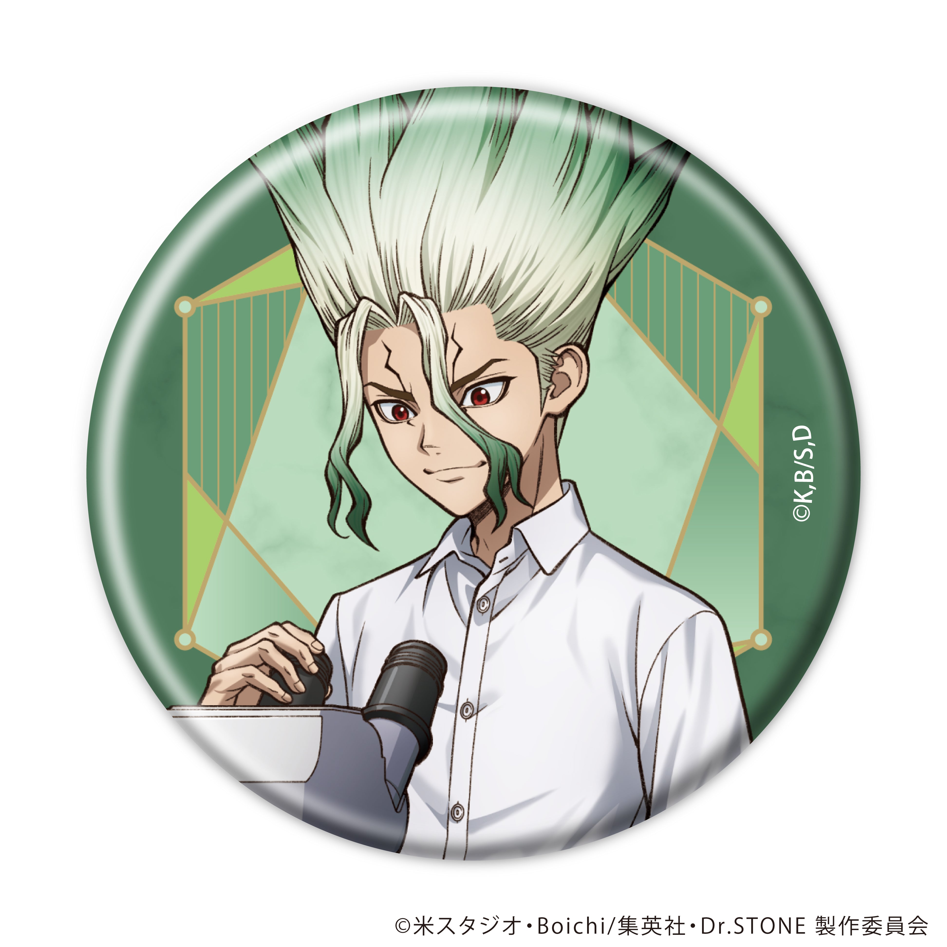 Dr.STONE カラッツ KARATZ マルイ 宝石 缶バッジ ゼノ 4/29(水) 22時販売開始】TVアニメ「Dr.STONE」× 宝石専門店KARATZ