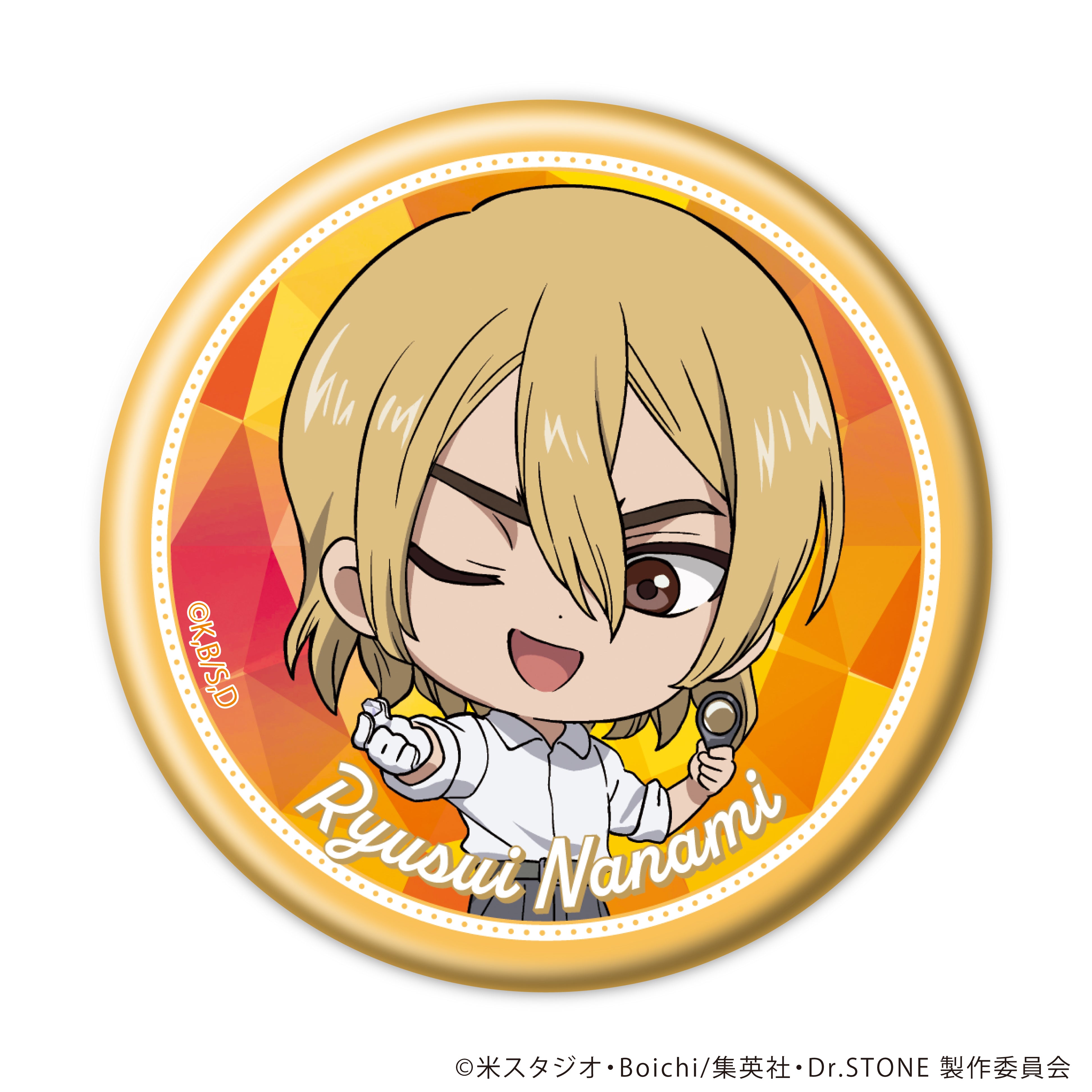 【4/29 (三) 22點開賣】電視動畫「Dr.STONE 新石紀」× 珠寶專賣店KARATZ 聯名Q版胸章