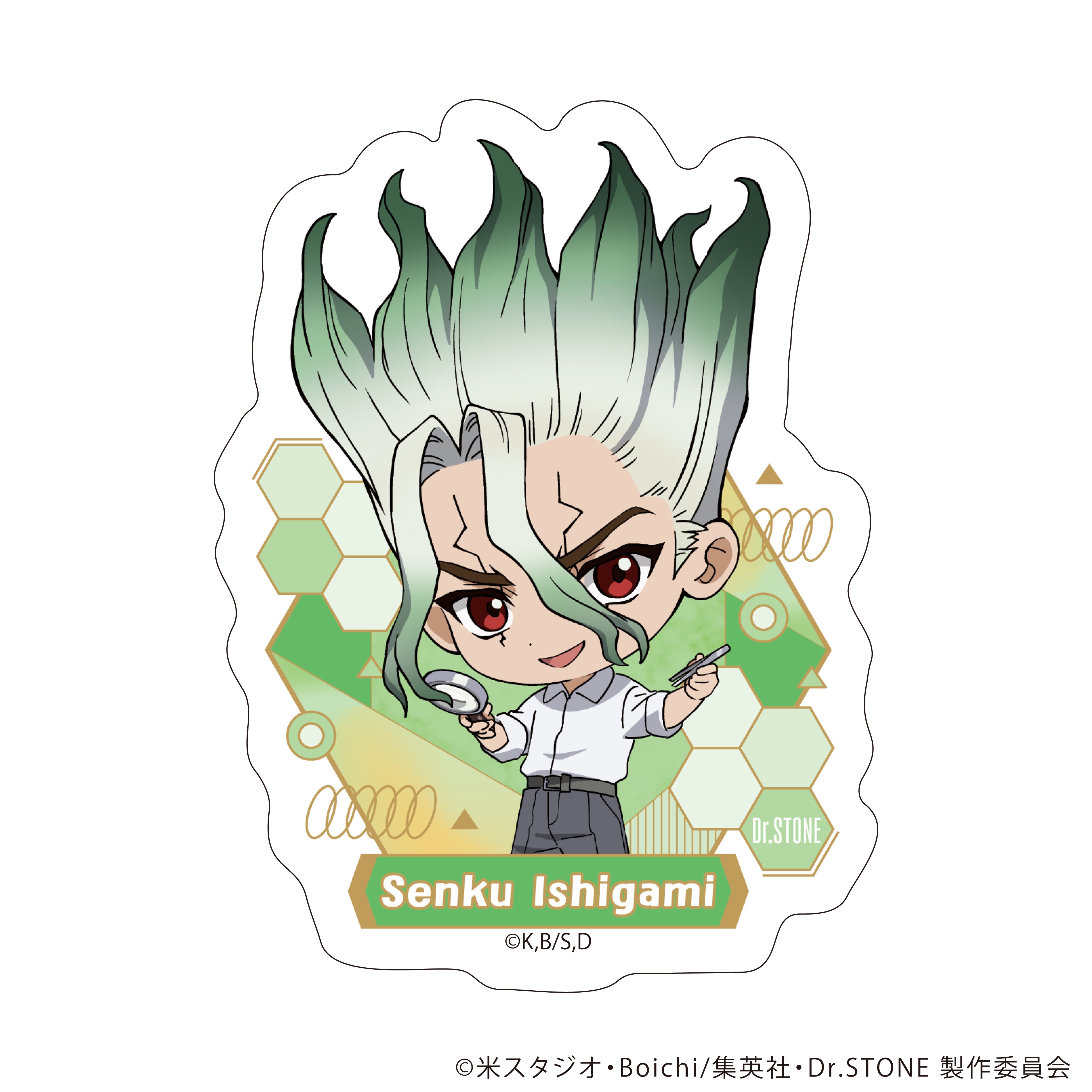 Dr.STONE カラッツ KARATZ マルイ 宝石 缶バッジ ゼノ TVアニメ『Dr.STONE』×宝石専門店KARATZコラボ