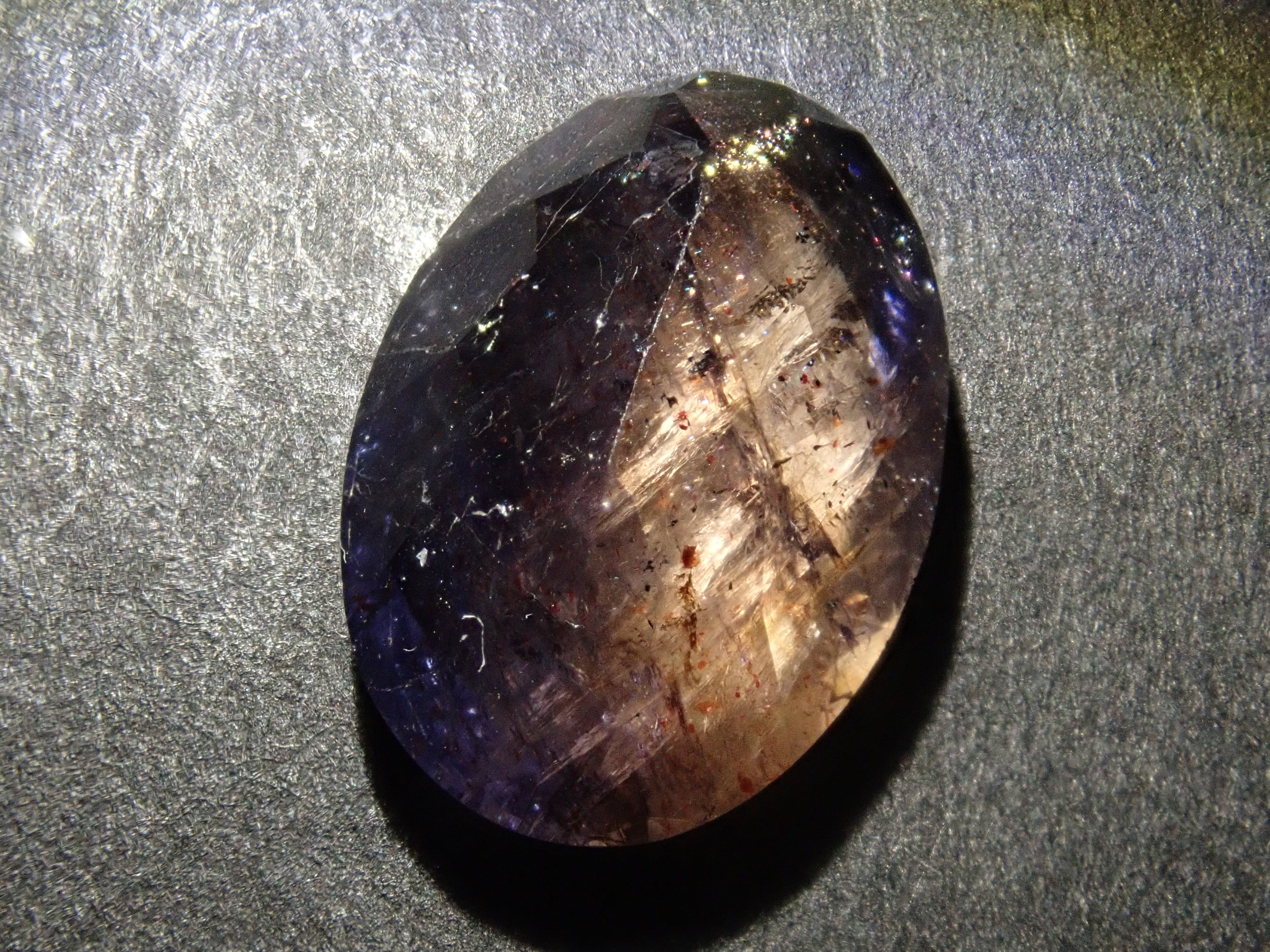 Limited to 2 stones: 1 Indian Bloodshot Iolite Sunstone Loose Stone (Multiple purchase discount available)