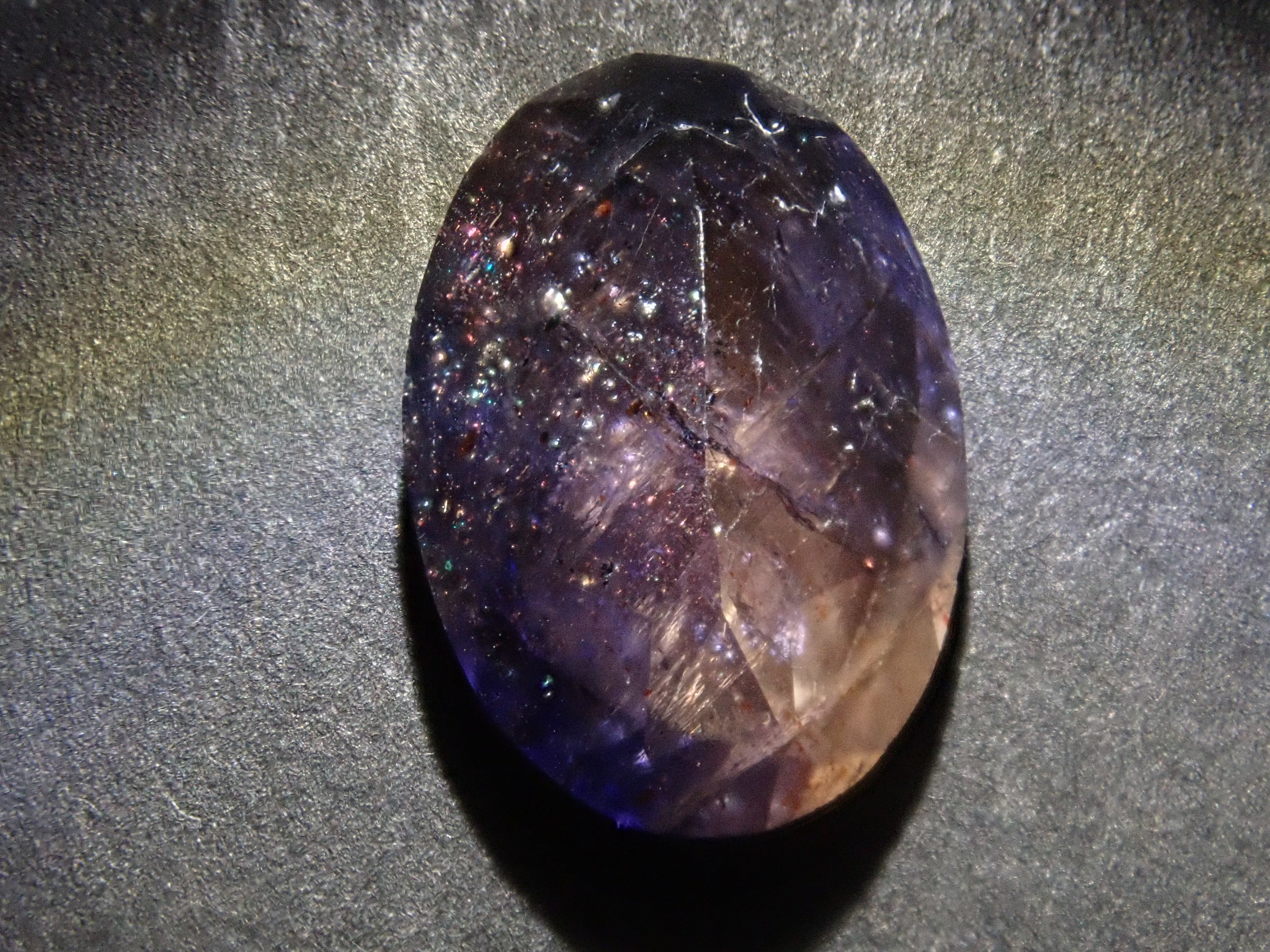 Limited to 2 stones: 1 Indian Bloodshot Iolite Sunstone Loose Stone (Multiple purchase discount available)