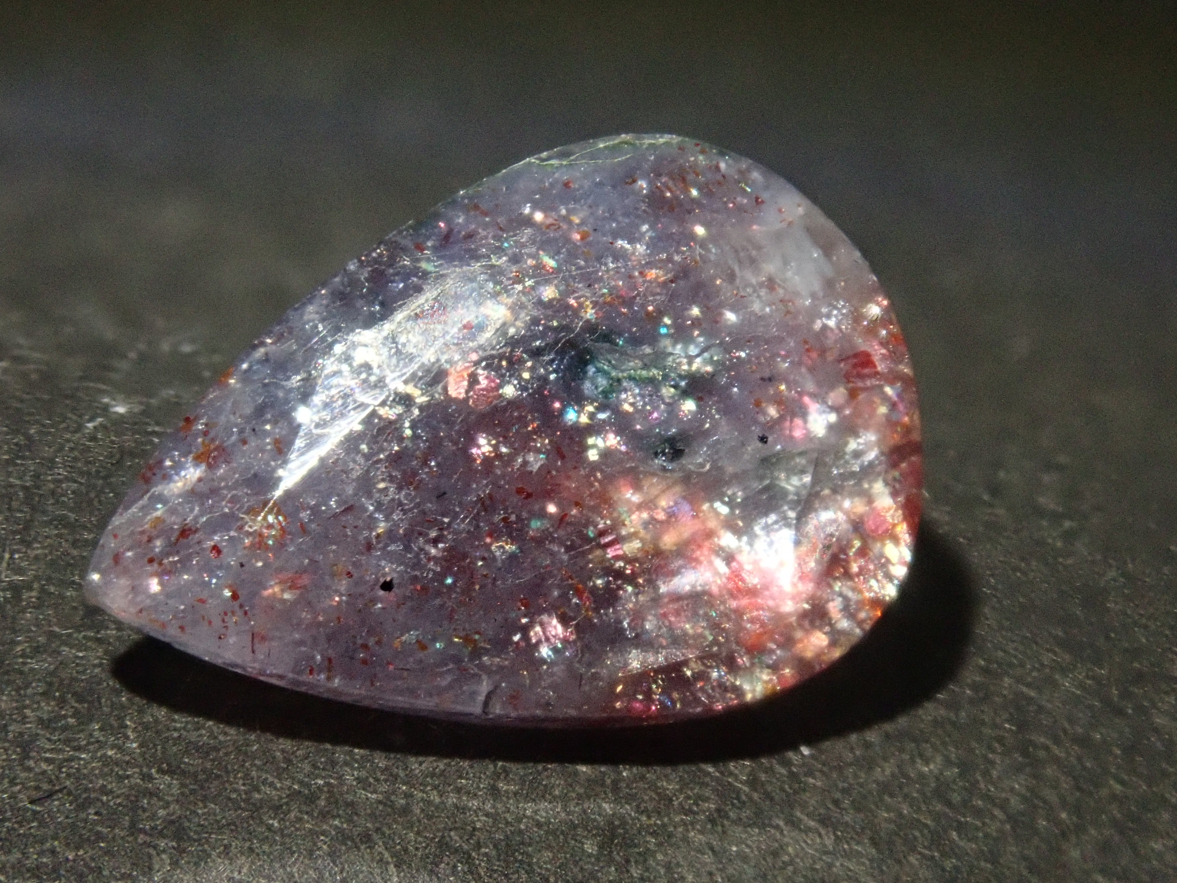 Limited to 2 stones: 1 Indian Bloodshot Iolite Sunstone Loose Stone (Multiple purchase discount available)