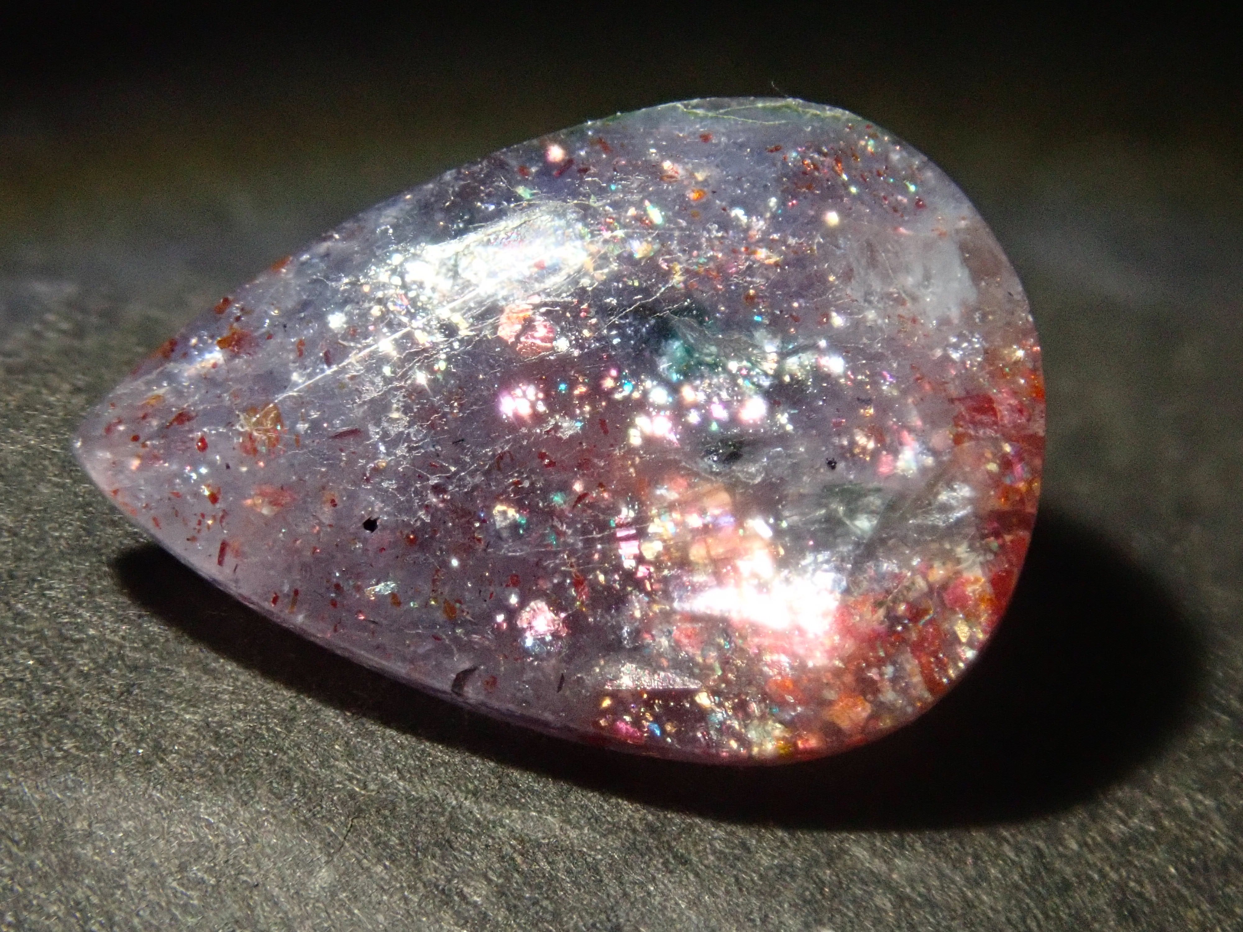 Limited to 2 stones: 1 Indian Bloodshot Iolite Sunstone Loose Stone (Multiple purchase discount available)