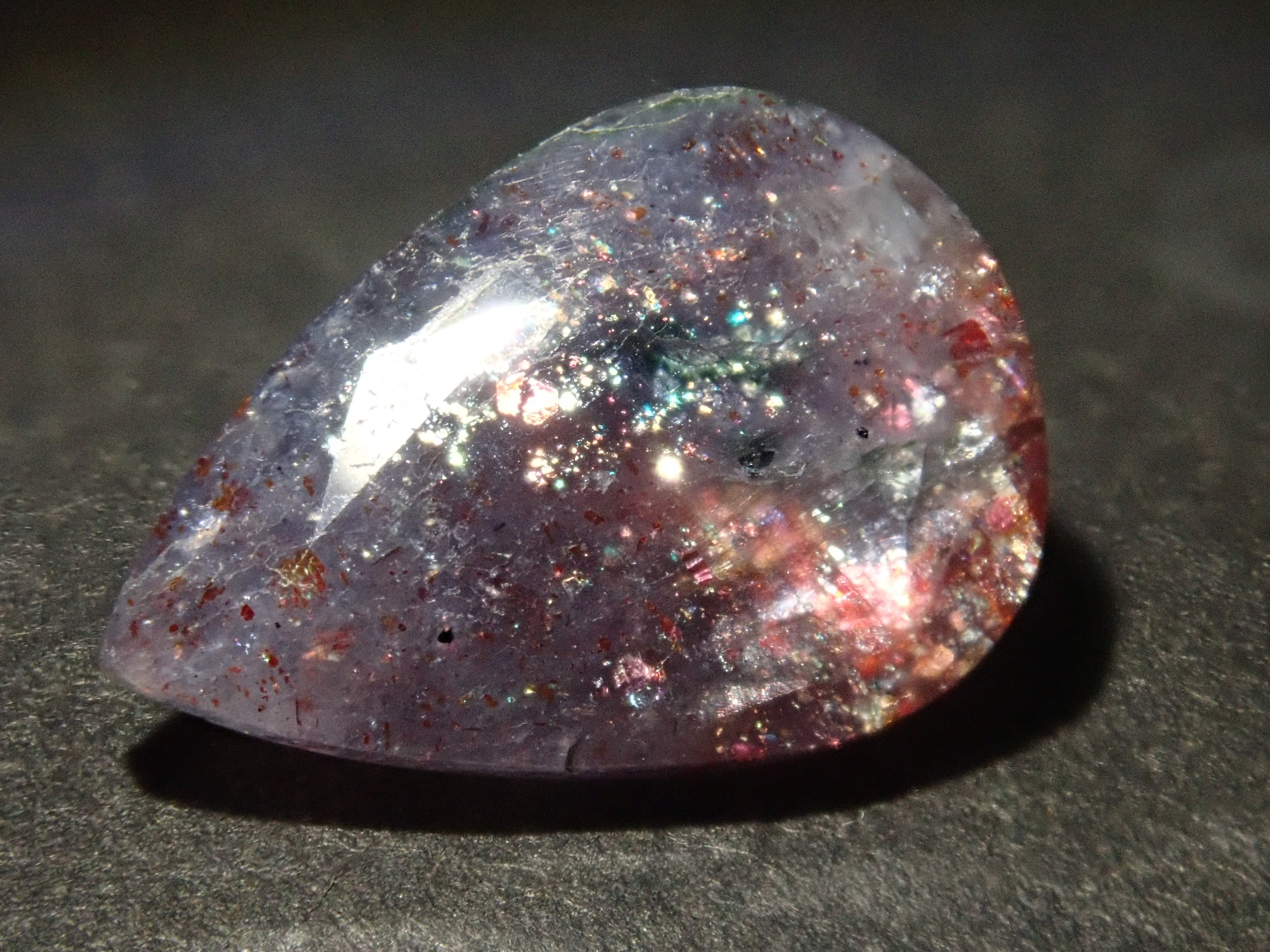 Limited to 2 stones: 1 Indian Bloodshot Iolite Sunstone Loose Stone (Multiple purchase discount available)