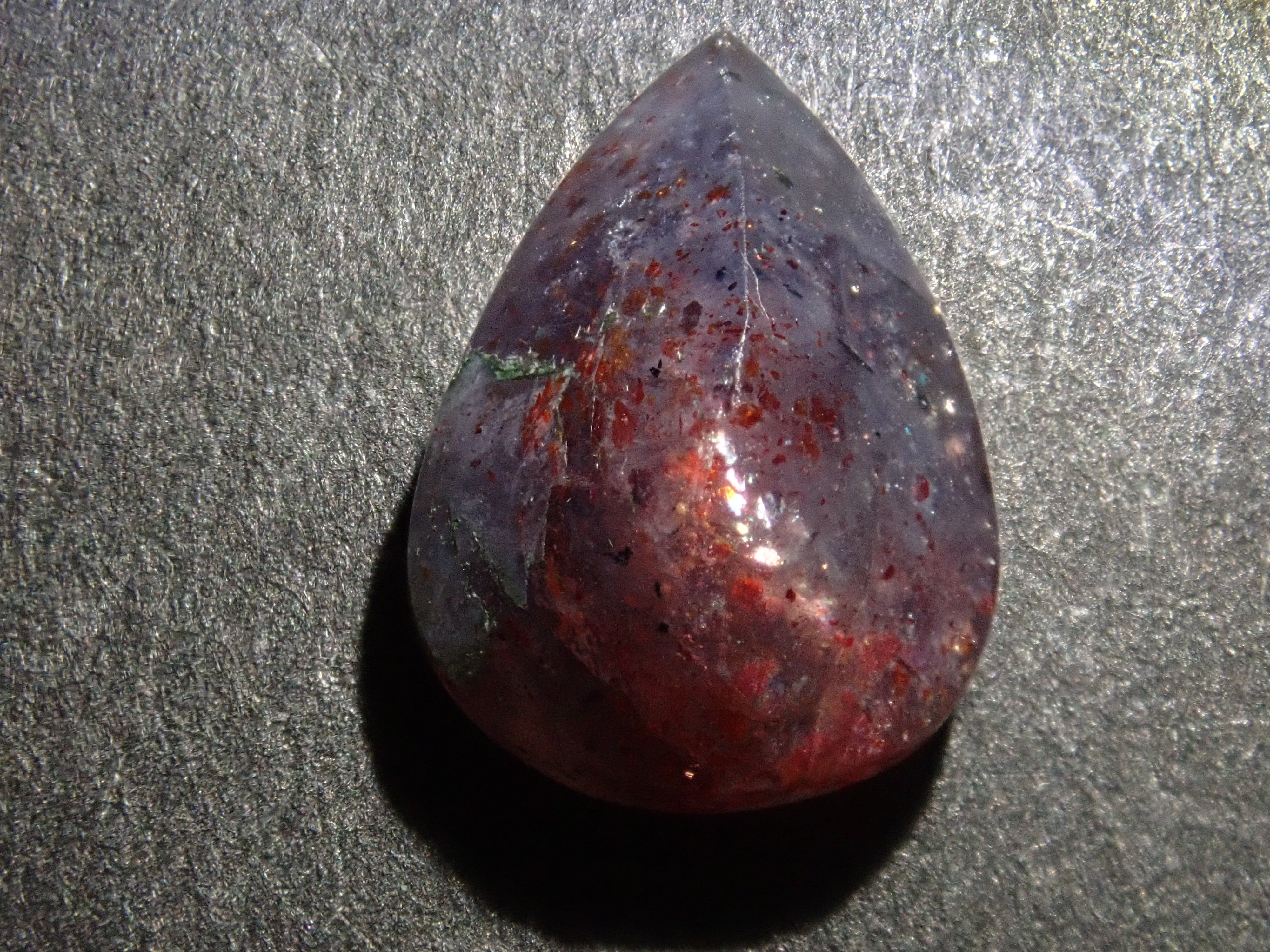 Limited to 2 stones: 1 Indian Bloodshot Iolite Sunstone Loose Stone (Multiple purchase discount available)