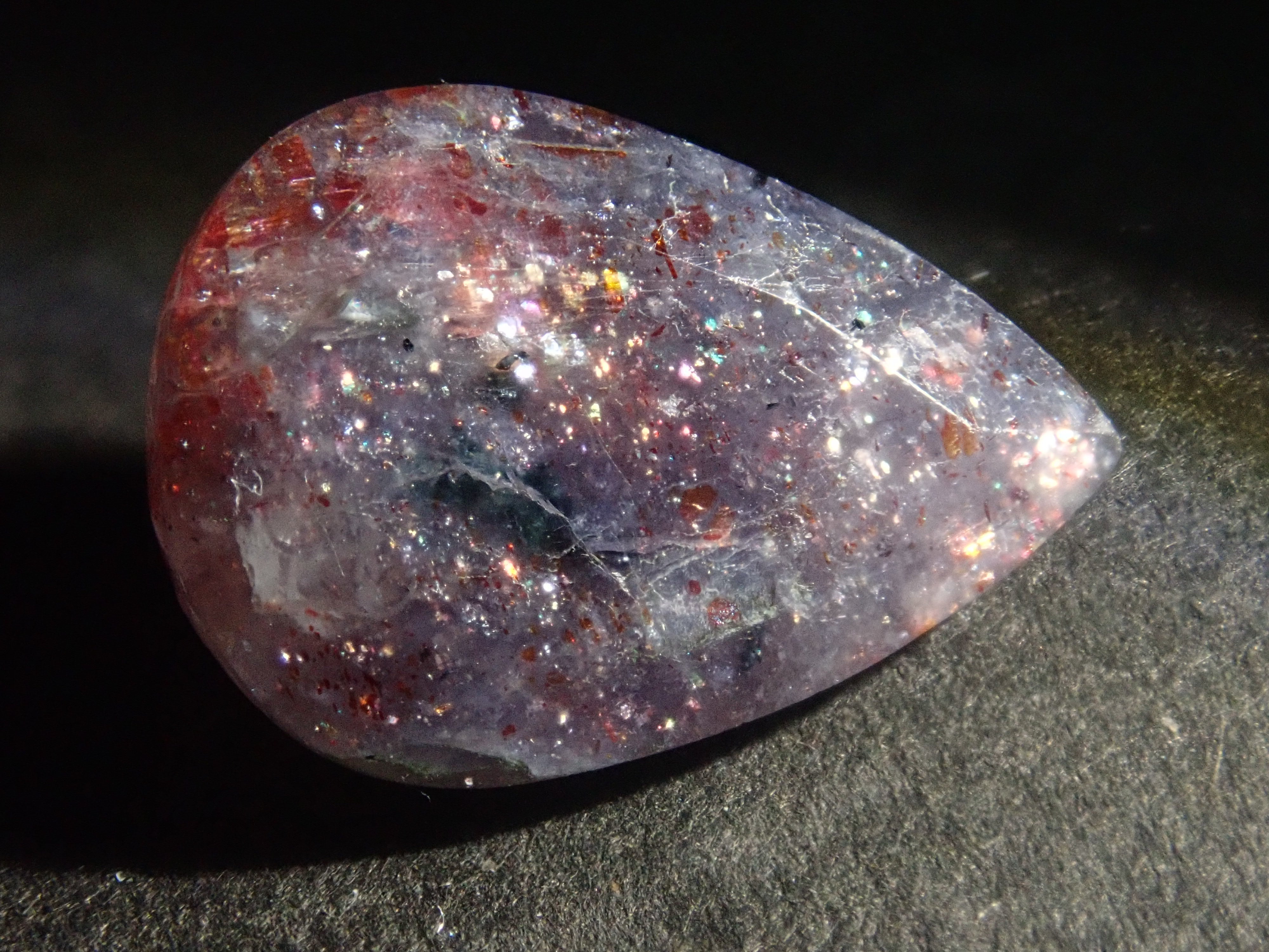 Limited to 2 stones: 1 Indian Bloodshot Iolite Sunstone Loose Stone (Multiple purchase discount available)