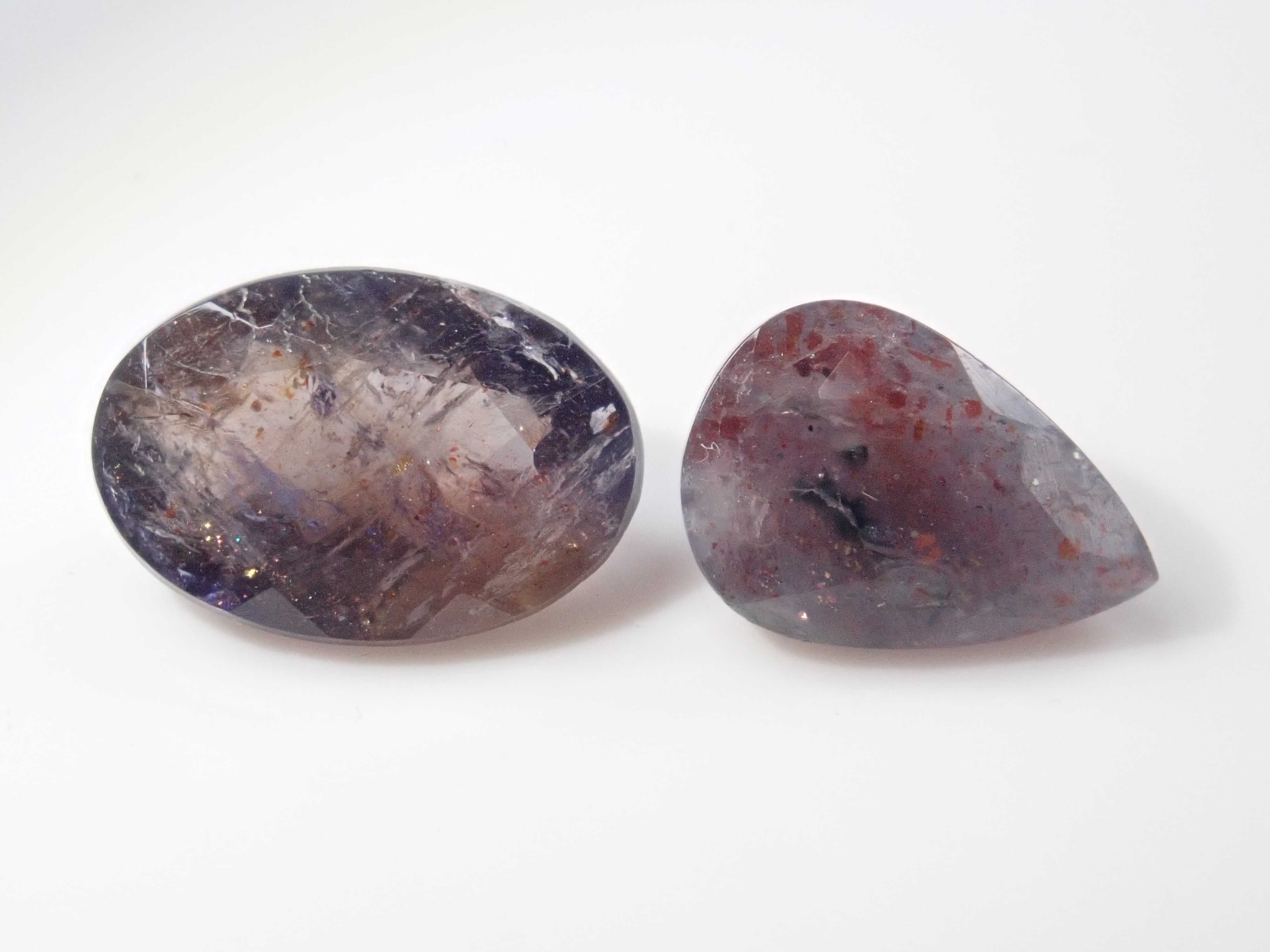 Limited to 2 stones: 1 Indian Bloodshot Iolite Sunstone Loose Stone (Multiple purchase discount available)