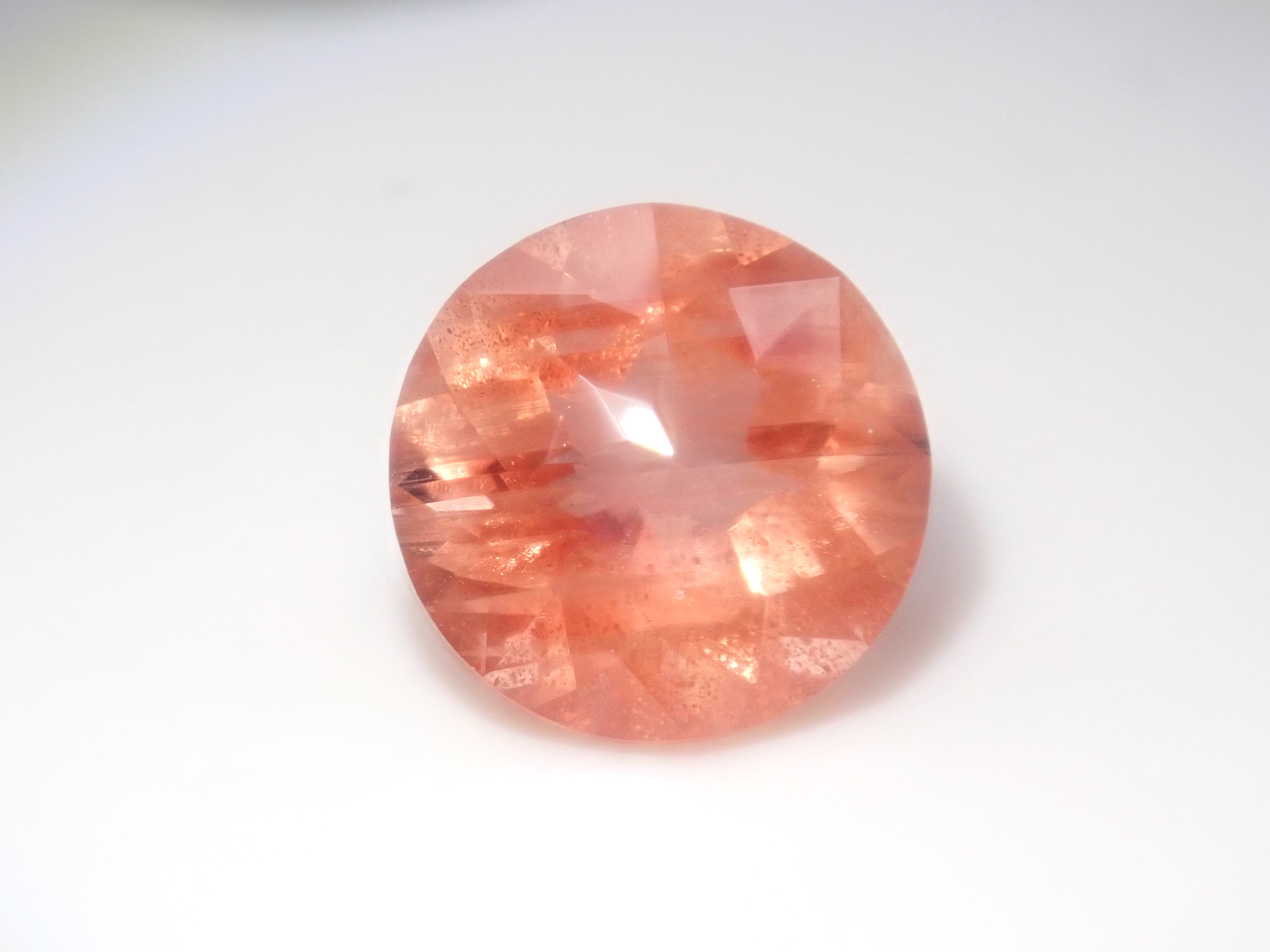 【1/11 22時販売】《限定6石》カメリアカットのオレゴンサンストーン8.0mmを含むサンストーンガチャ1石ルース（平均1.60ct）《複数購入割引有》