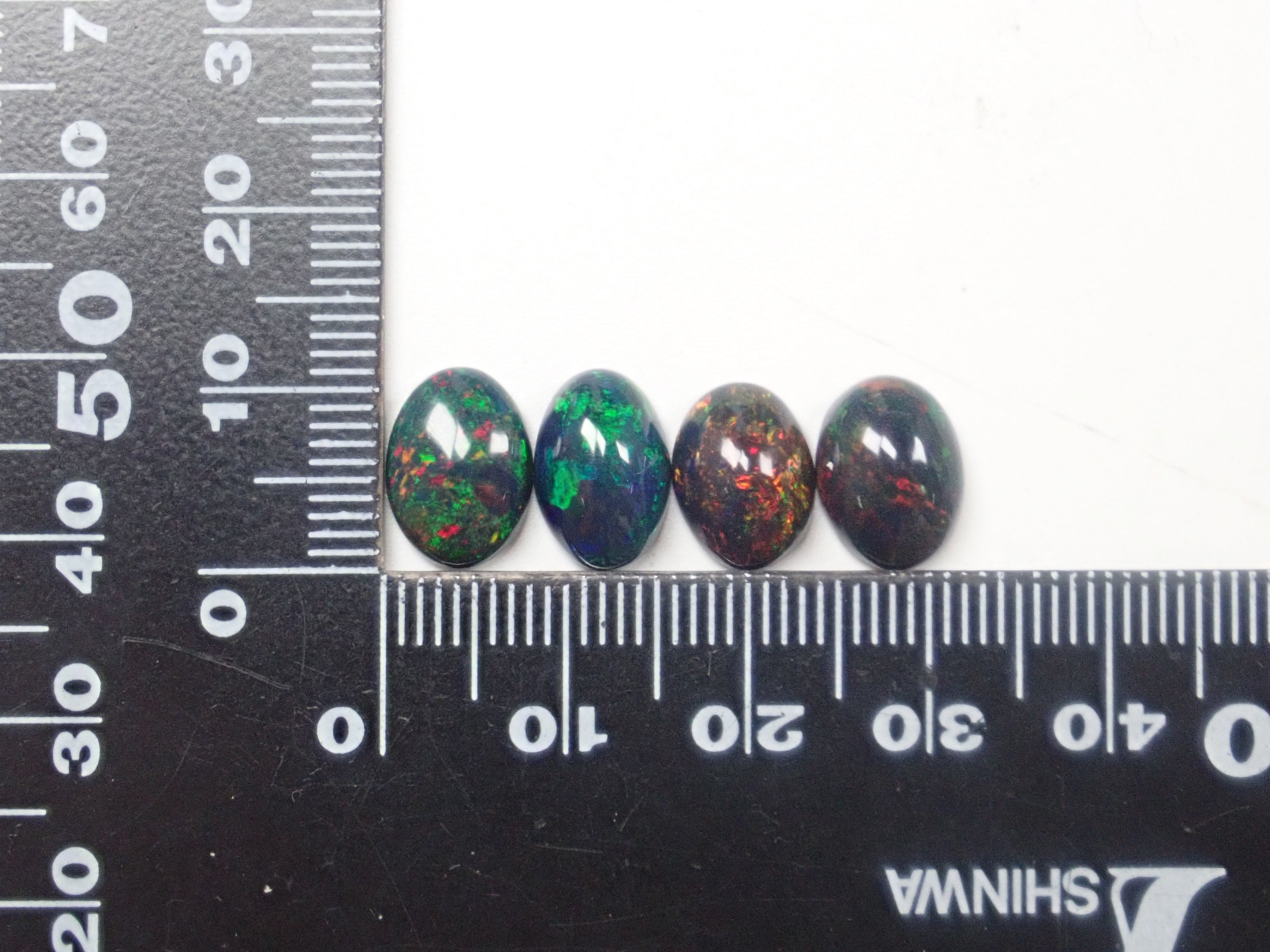 Limited to 8 stones: Ethiopian black opal (heat-treated, identification instructions included, average 2ct, approx. 11x8mm) 1 loose stone (multiple purchase discounts available)