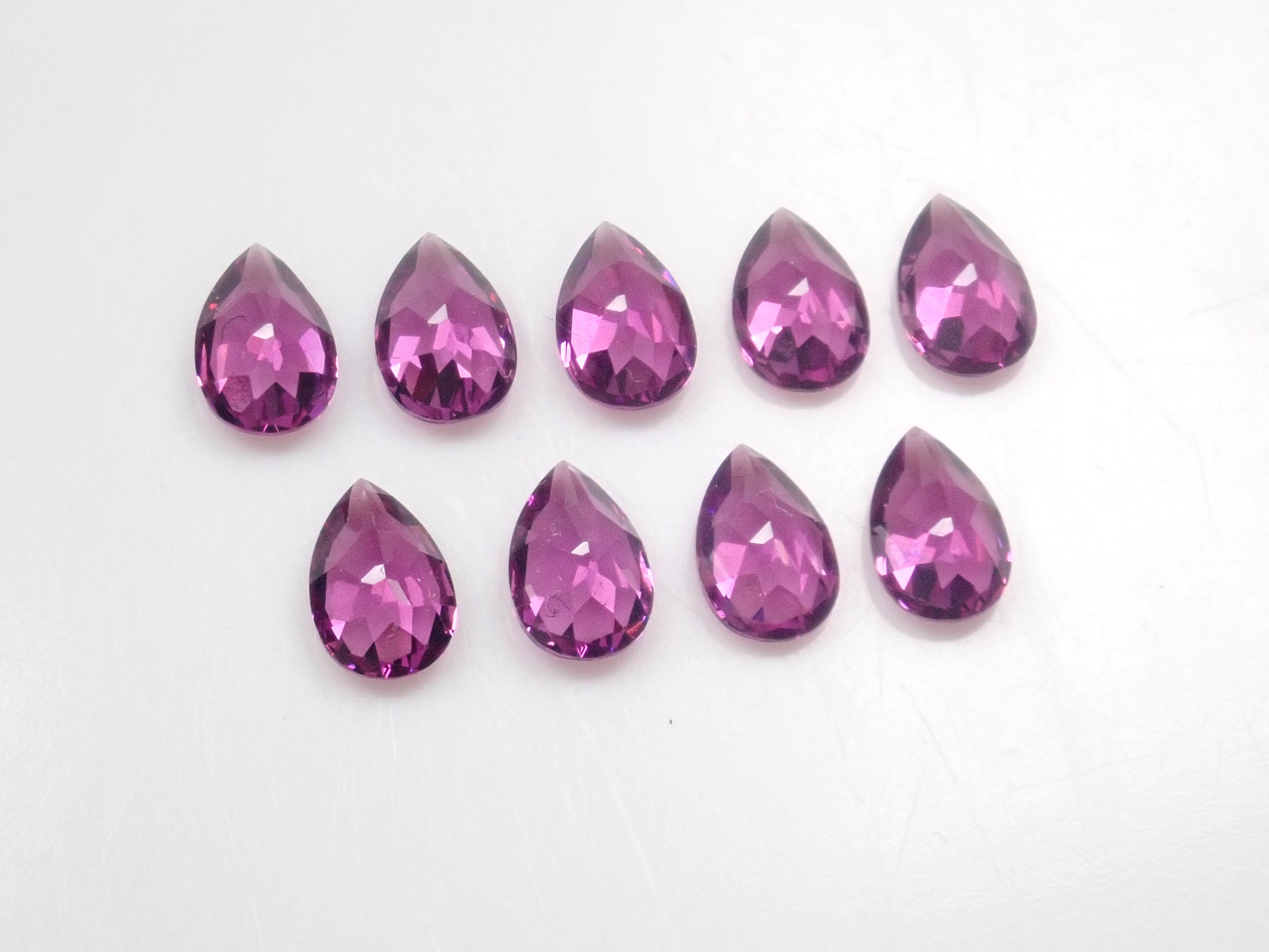 【5/11 22時販売】《数量限定》モザンビーク産グレープガーネット1石ルース（4×6mm,ペアシェイプカット）《複数購入割引有》