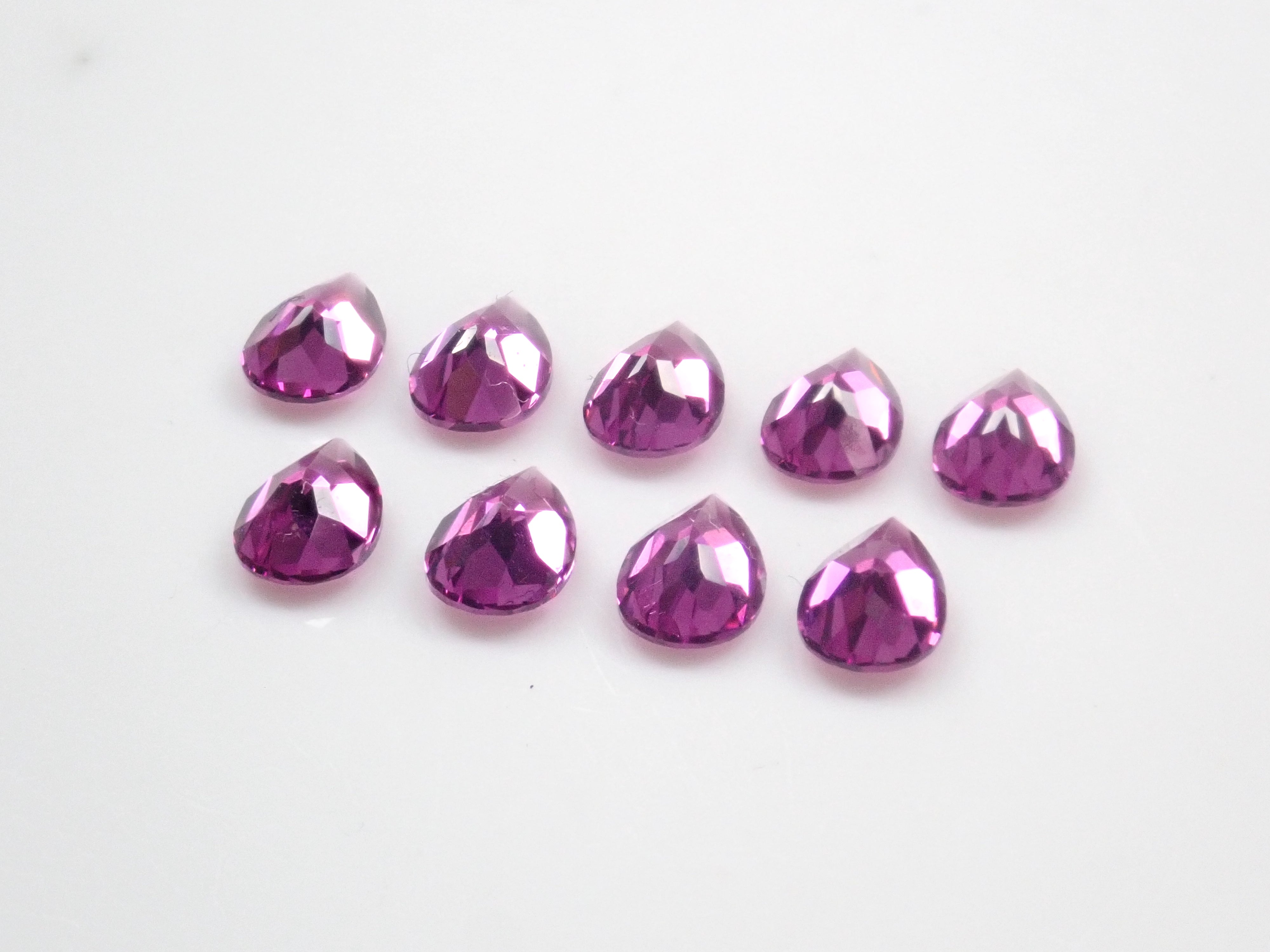 【5/11 22時販売】《数量限定》モザンビーク産グレープガーネット1石ルース（4×6mm,ペアシェイプカット）《複数購入割引有》