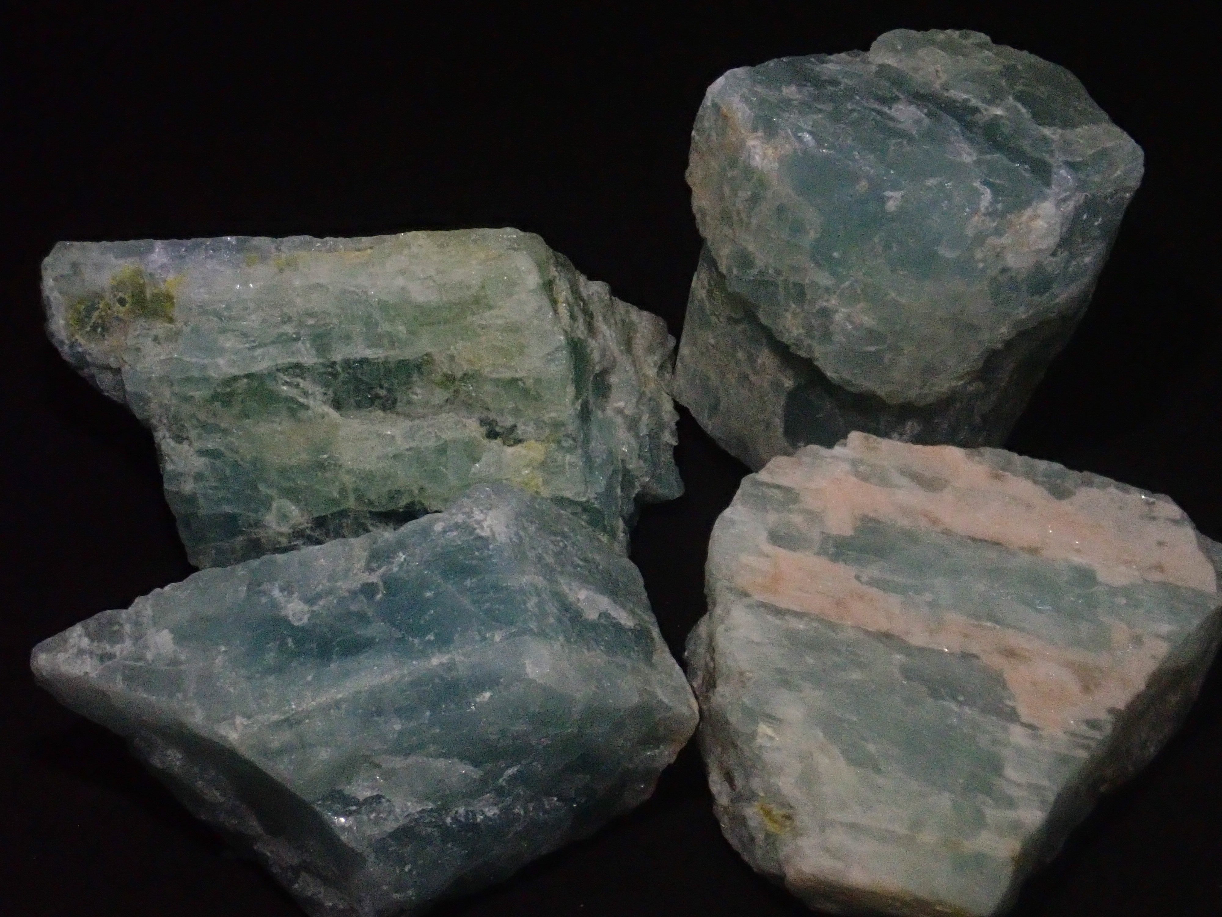 Limited to 15 stones: Mozambique aquamarine rough + 2 loose stones set. Discounts available for multiple purchases.