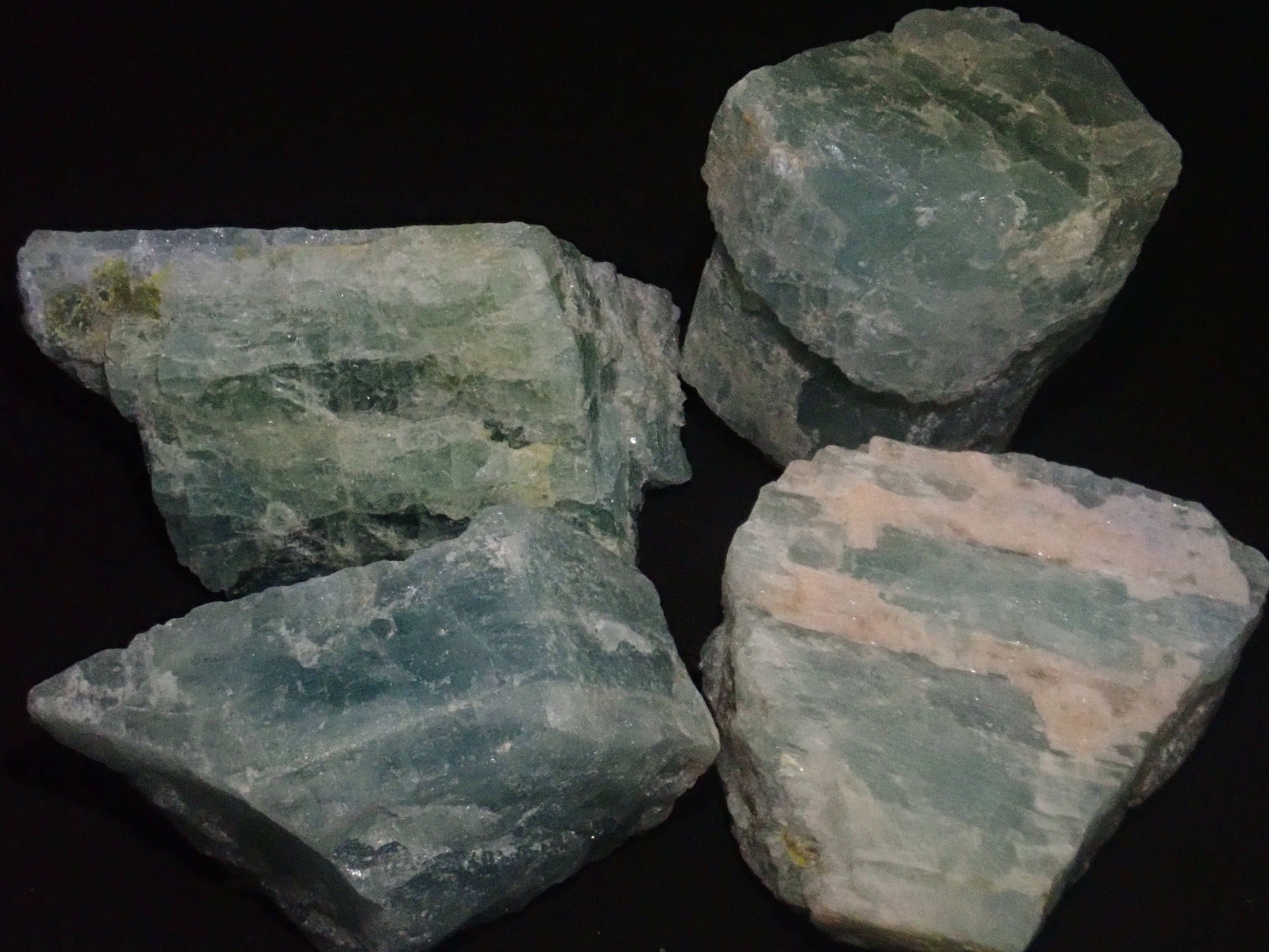 Limited to 15 stones: Mozambique aquamarine rough + 2 loose stones set. Discounts available for multiple purchases.