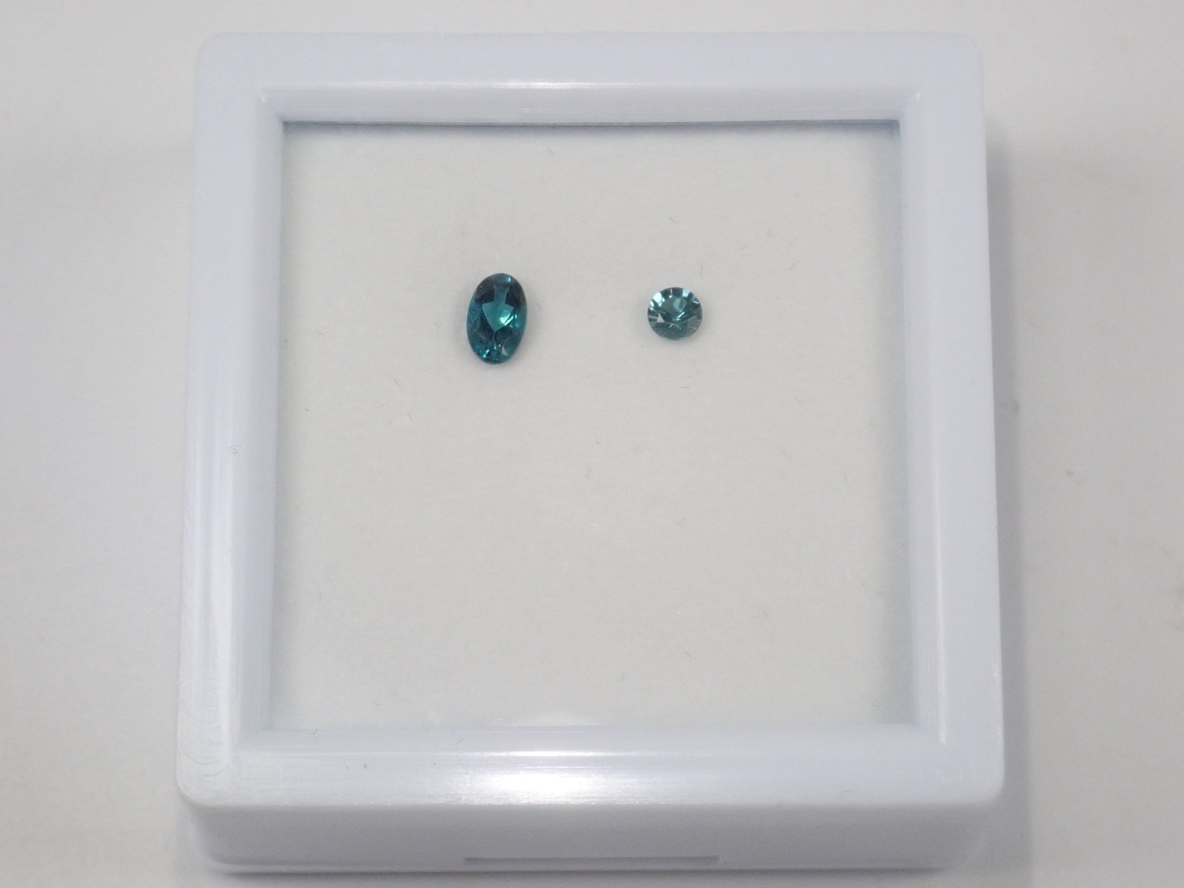 Weekend only: Afghanistan blue tourmaline (plus one double checkerboard Swiss blue topaz)