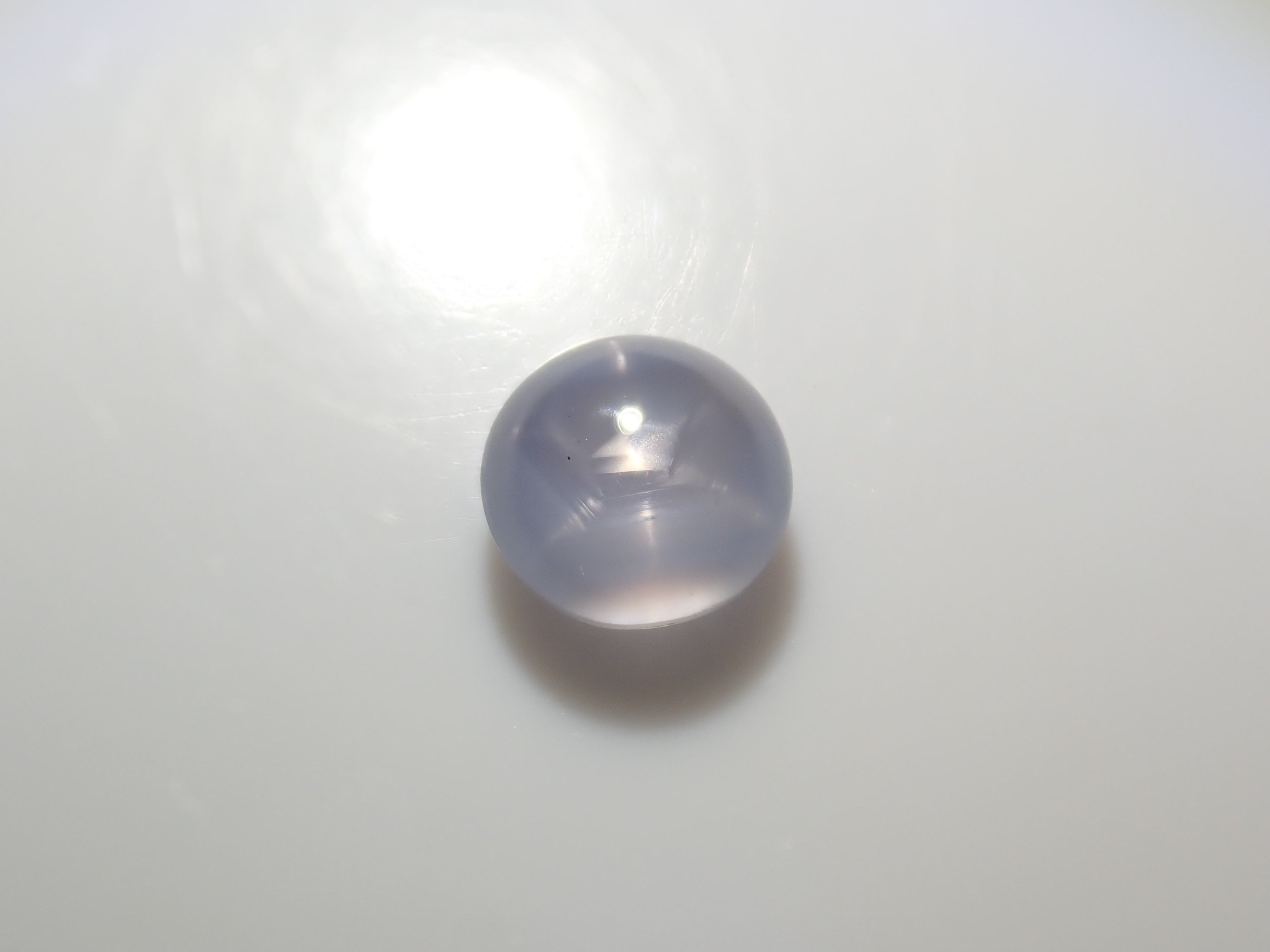 [On sale at 10pm on 6/22] {Limited to 8 stones} 1 loose star sapphire from Sri Lanka (5mm, round cabochon cut) {Multiple purchase discounts available}