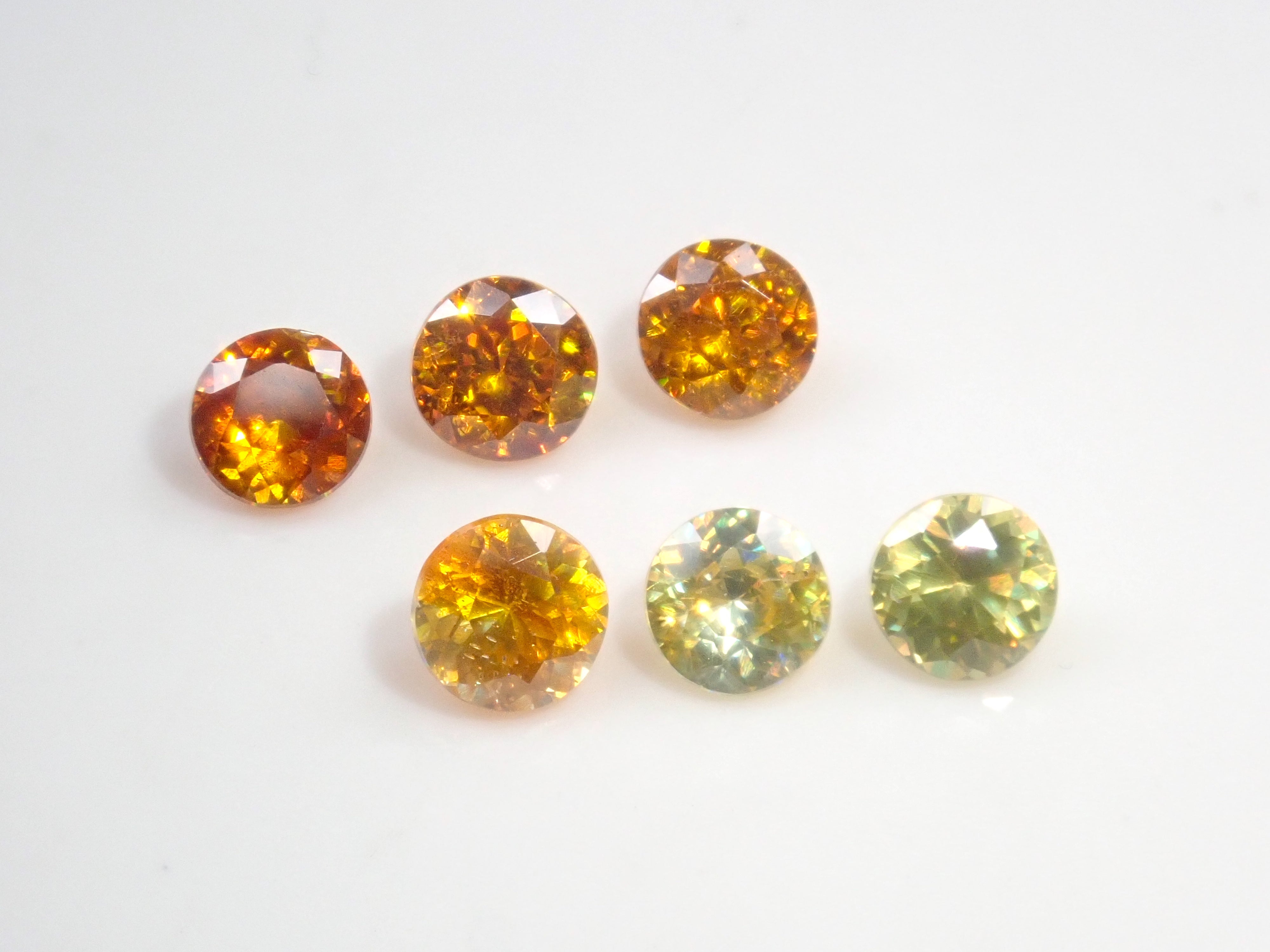 Spanish Sphalerite 1 stone loose (round cut, 4mm) {Multiple purchase discount available}