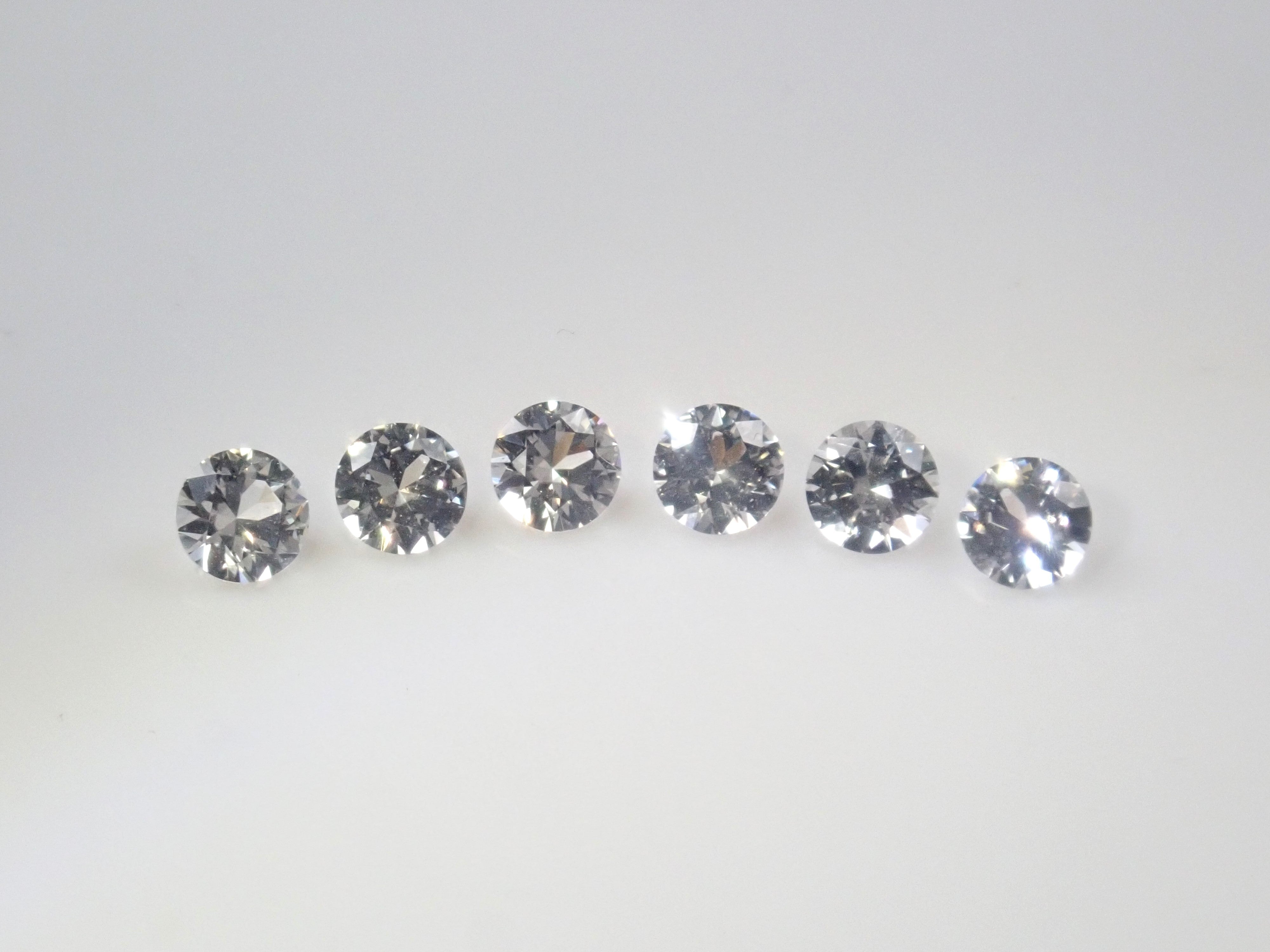 Limited to 6 stones: Russian phenakite (round cut, 3.3mm) 1 loose stone. Discounts available for multiple purchases.