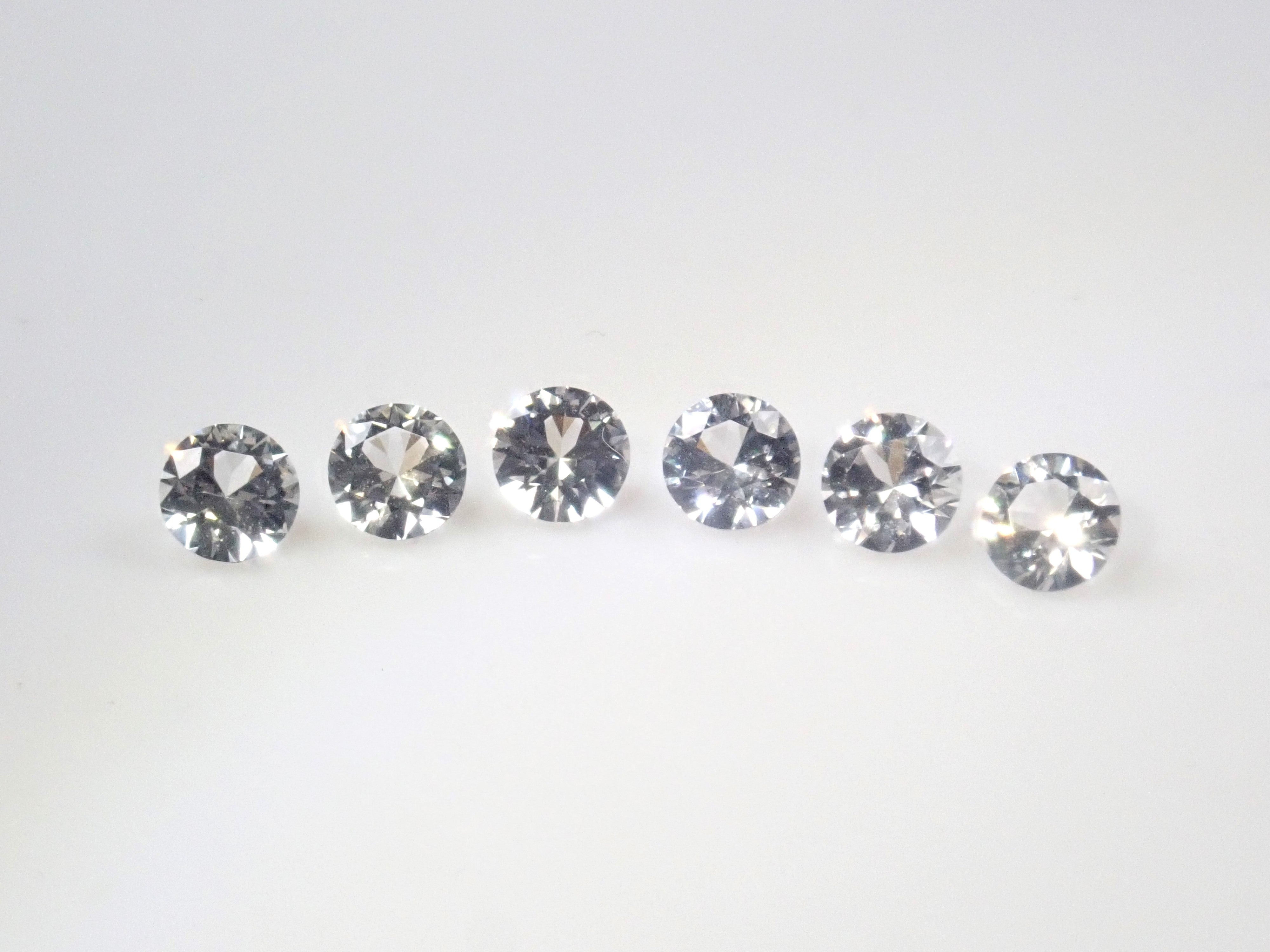 Limited to 6 stones: Russian phenakite (round cut, 3.3mm) 1 loose stone. Discounts available for multiple purchases.