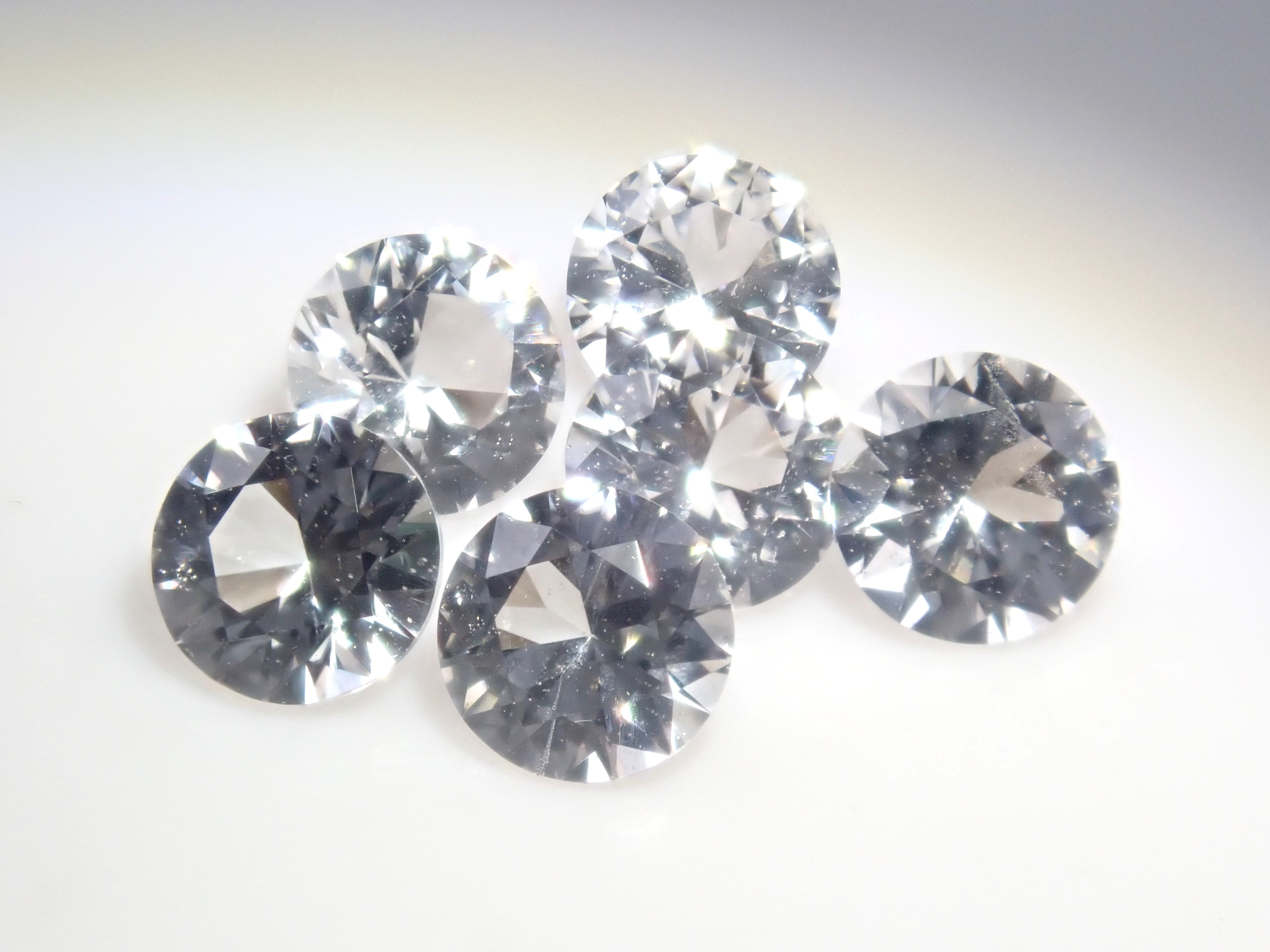 Limited to 6 stones: Russian phenakite (round cut, 3.3mm) 1 loose stone. Discounts available for multiple purchases.