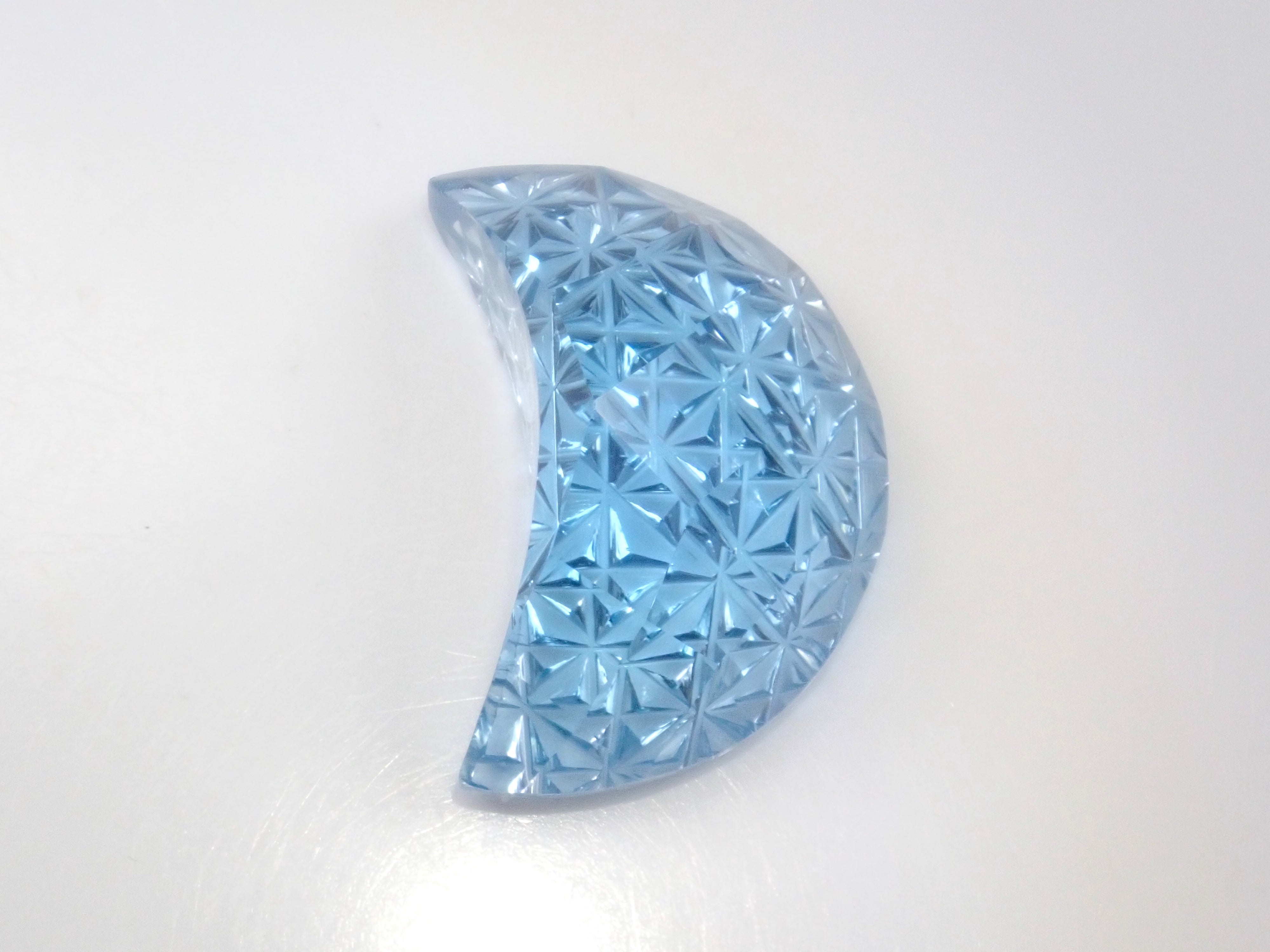 【1/11 22時販売】《限定13石》甲州貴石切子《月型切子》のブルートパーズ10ctを含むブルートパーズガチャ1石ルース《複数購入割引有》