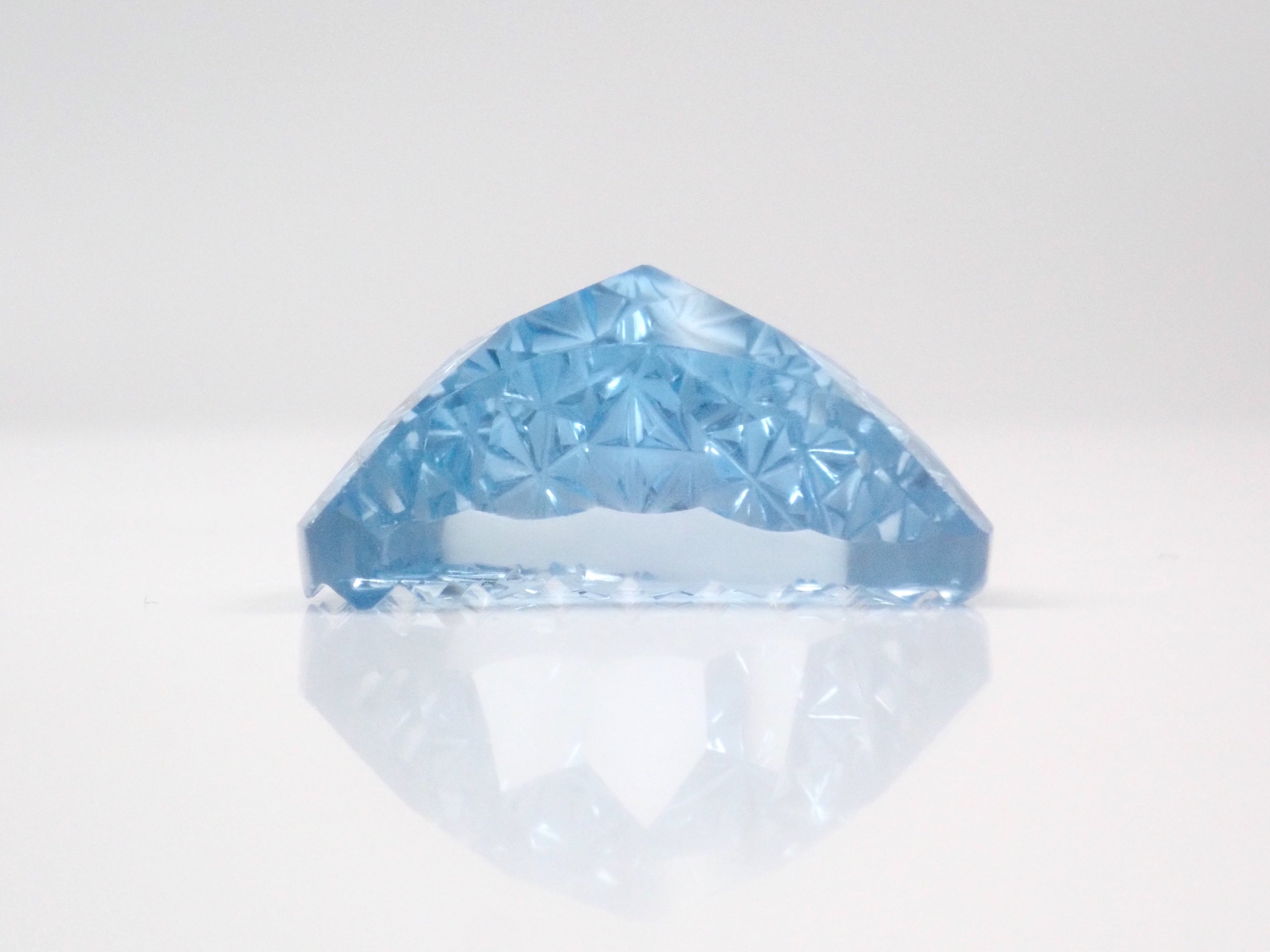 【1/11 22時販売】《限定13石》甲州貴石切子《月型切子》のブルートパーズ10ctを含むブルートパーズガチャ1石ルース《複数購入割引有》