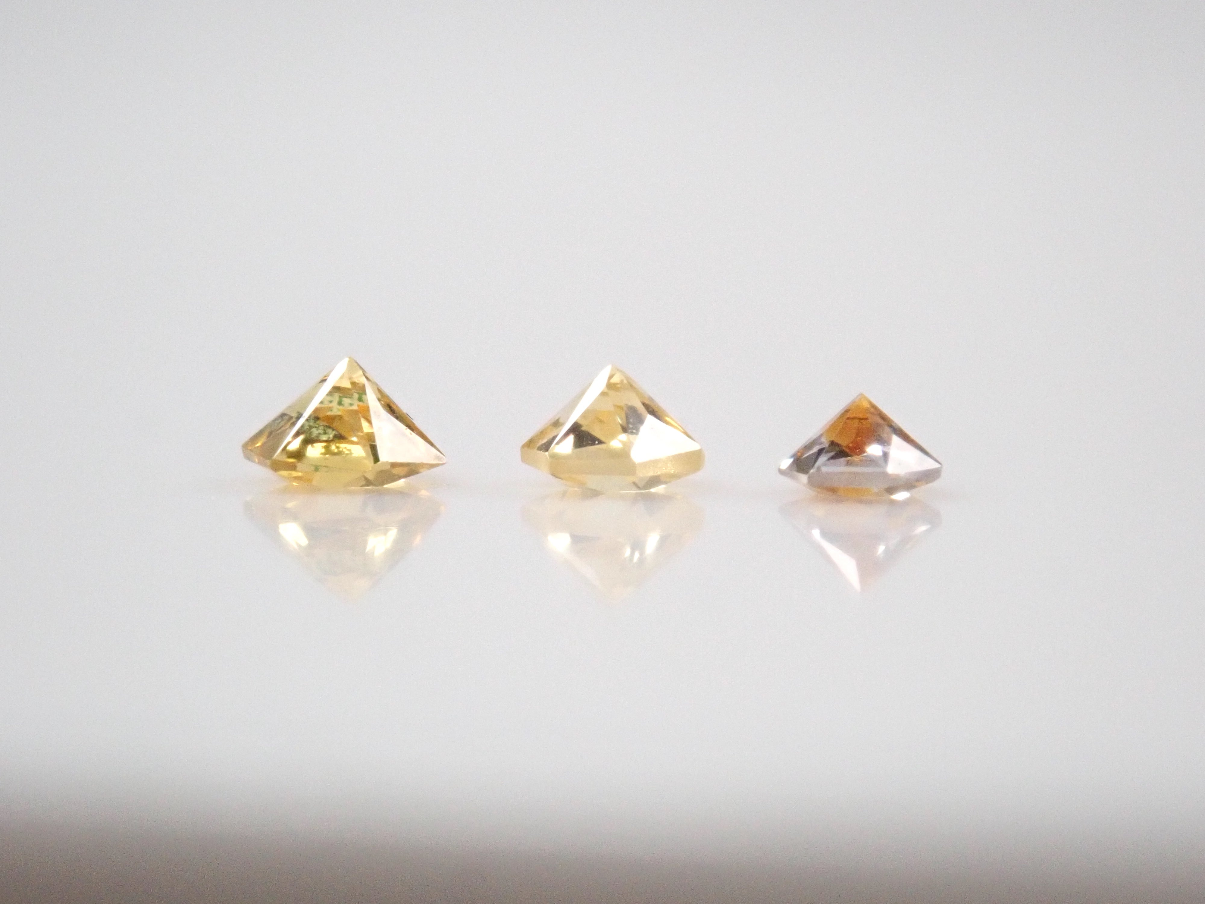 Sri Lankan Yellow Sapphire 3-Stone Set (Hexagonal Cut) Loose Stones {Multiple Purchase Discounts Available}