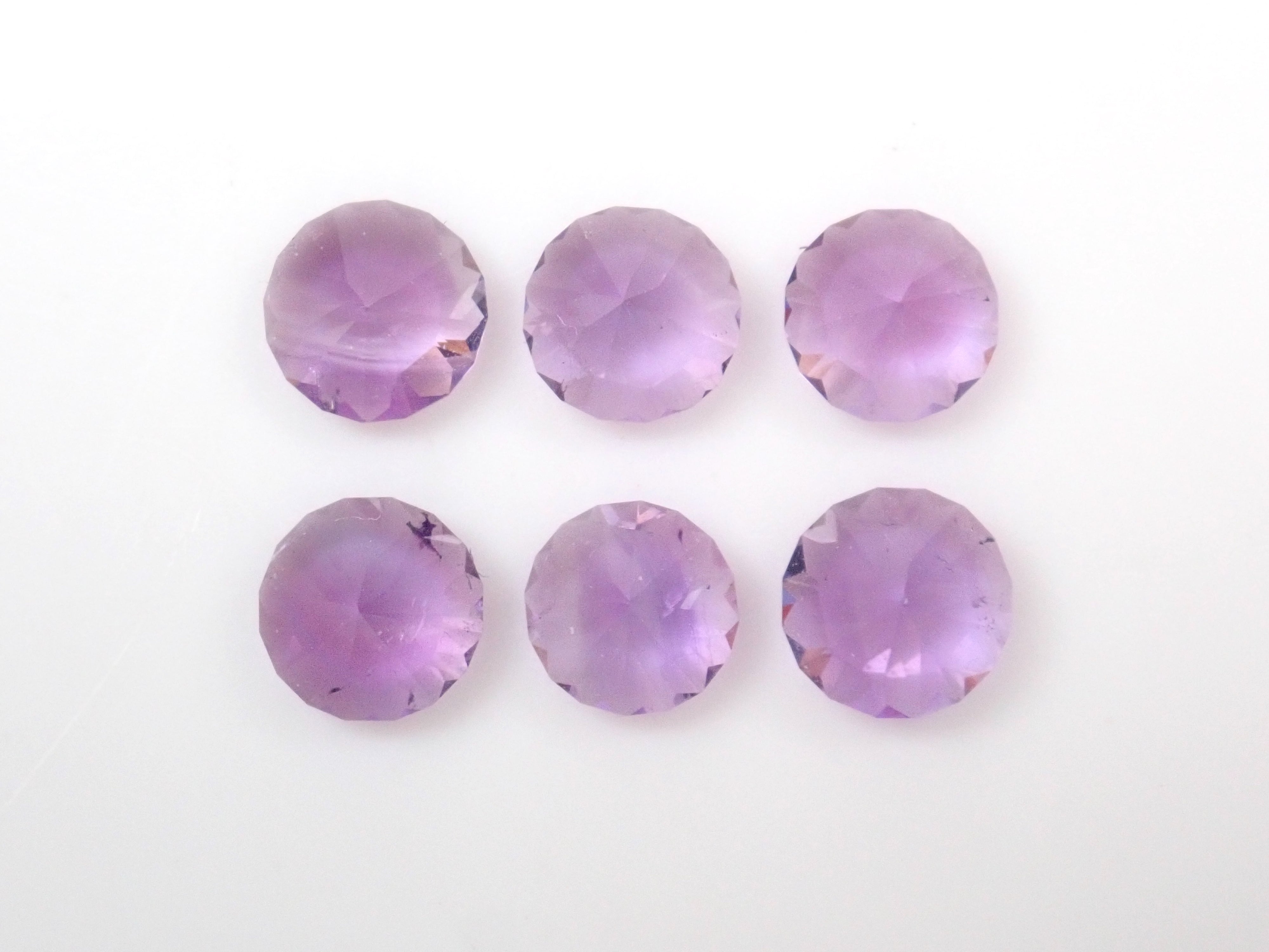 Limited to 6 stones: 1 Brazilian amethyst loose stone (5mm, round cut) Multiple purchase discounts available