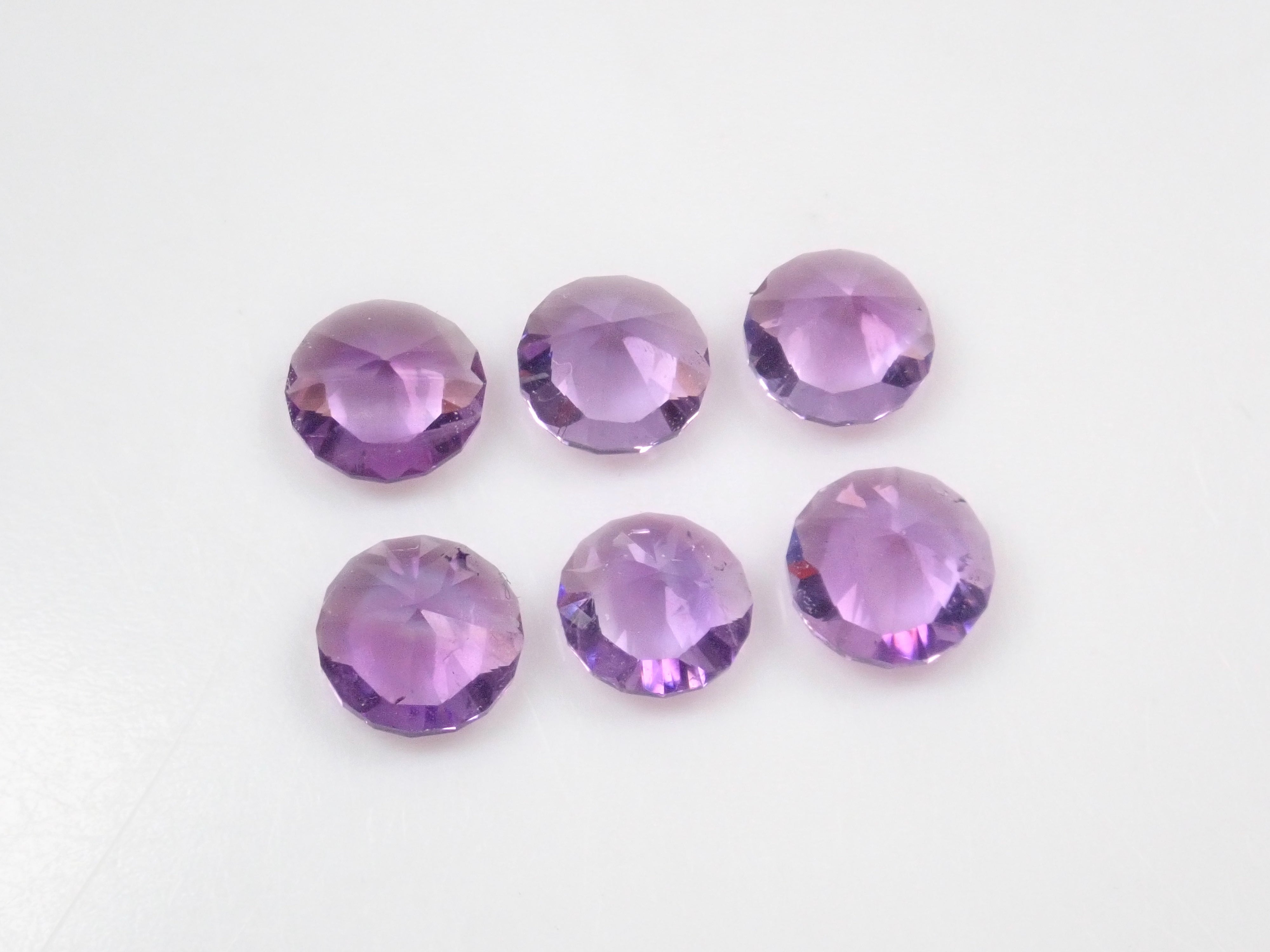 Limited to 6 stones: 1 Brazilian amethyst loose stone (5mm, round cut) Multiple purchase discounts available