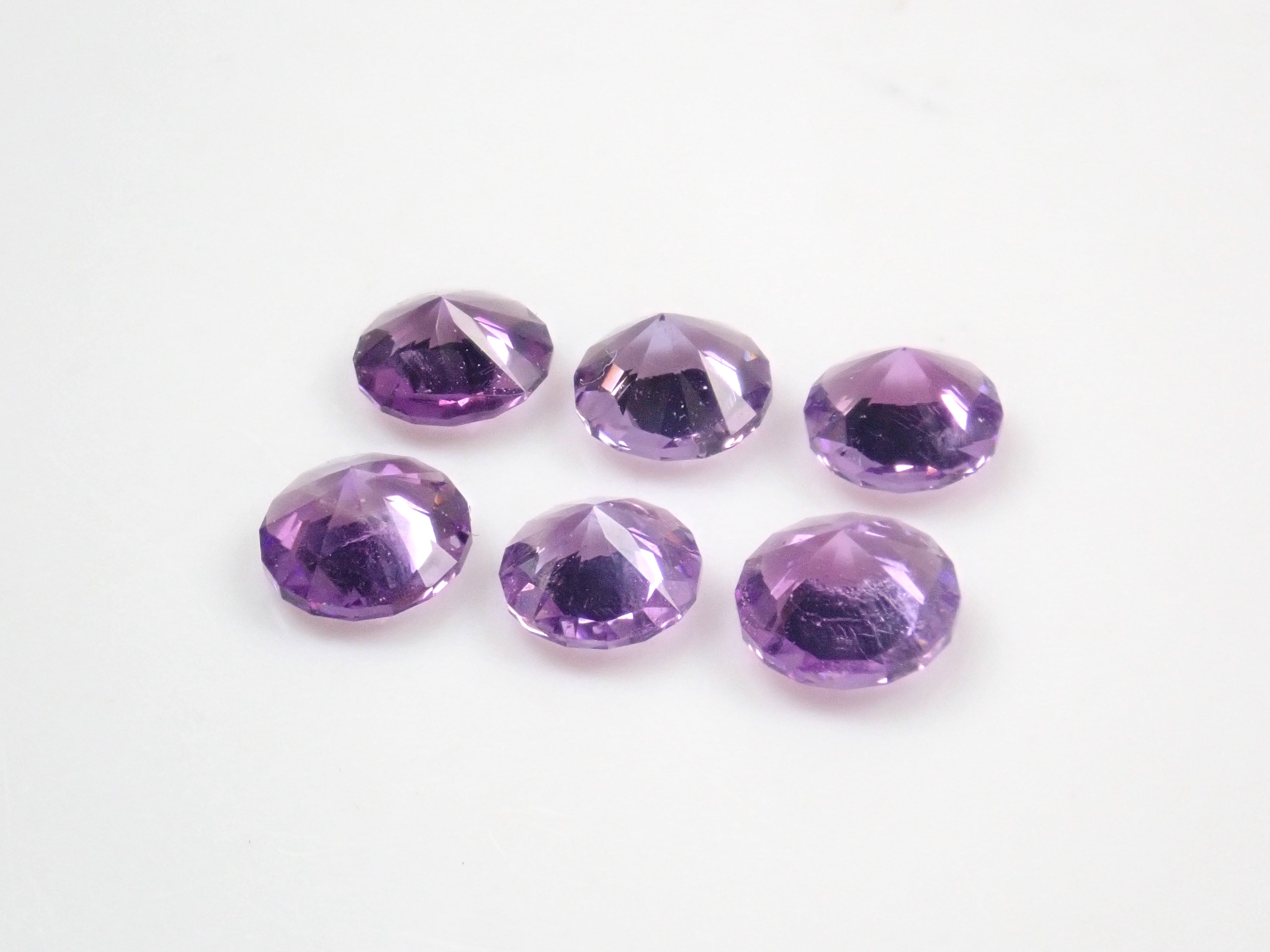 Limited to 6 stones: 1 Brazilian amethyst loose stone (5mm, round cut) Multiple purchase discounts available