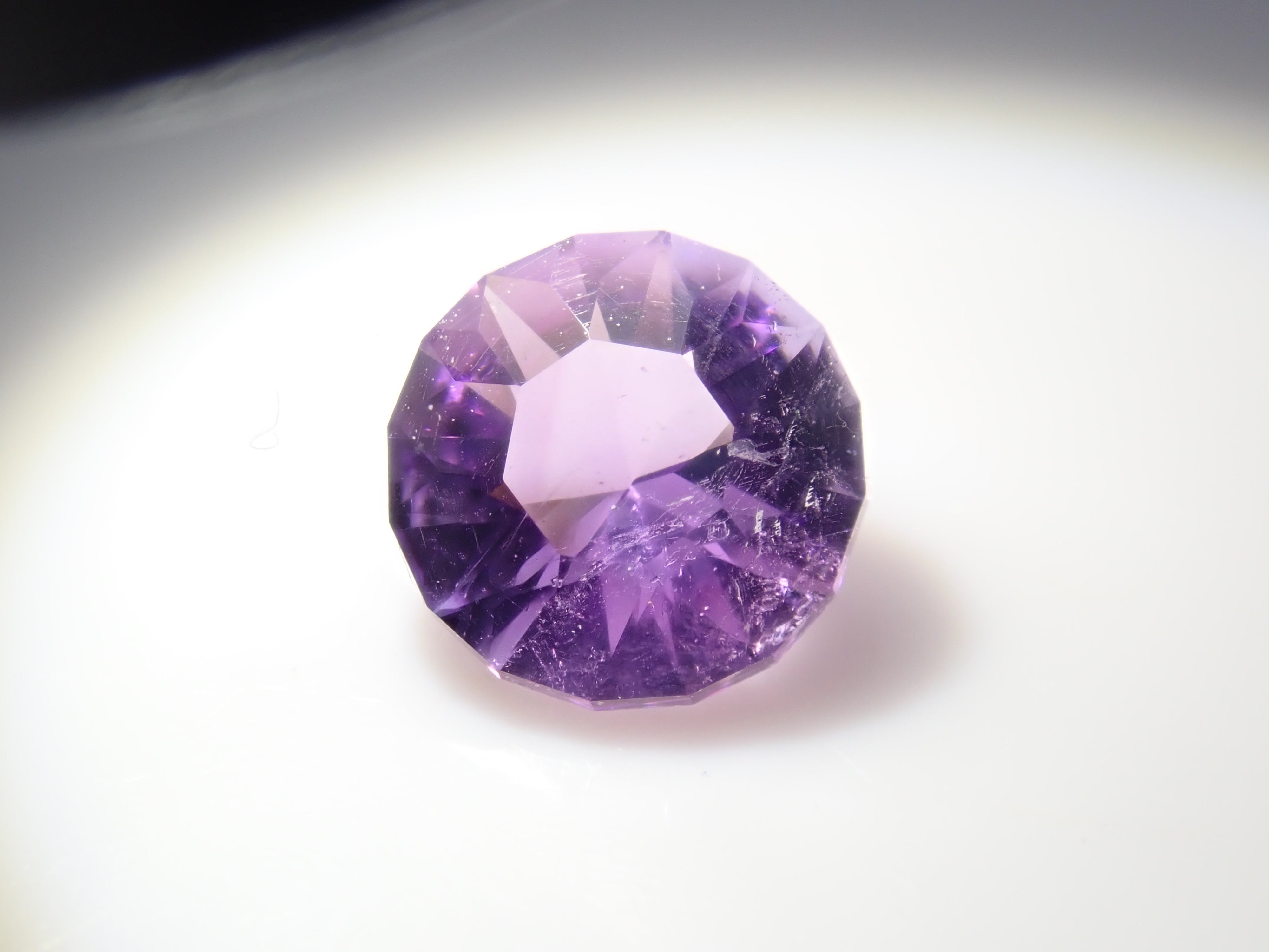 Limited to 6 stones: 1 Brazilian amethyst loose stone (5mm, round cut) Multiple purchase discounts available