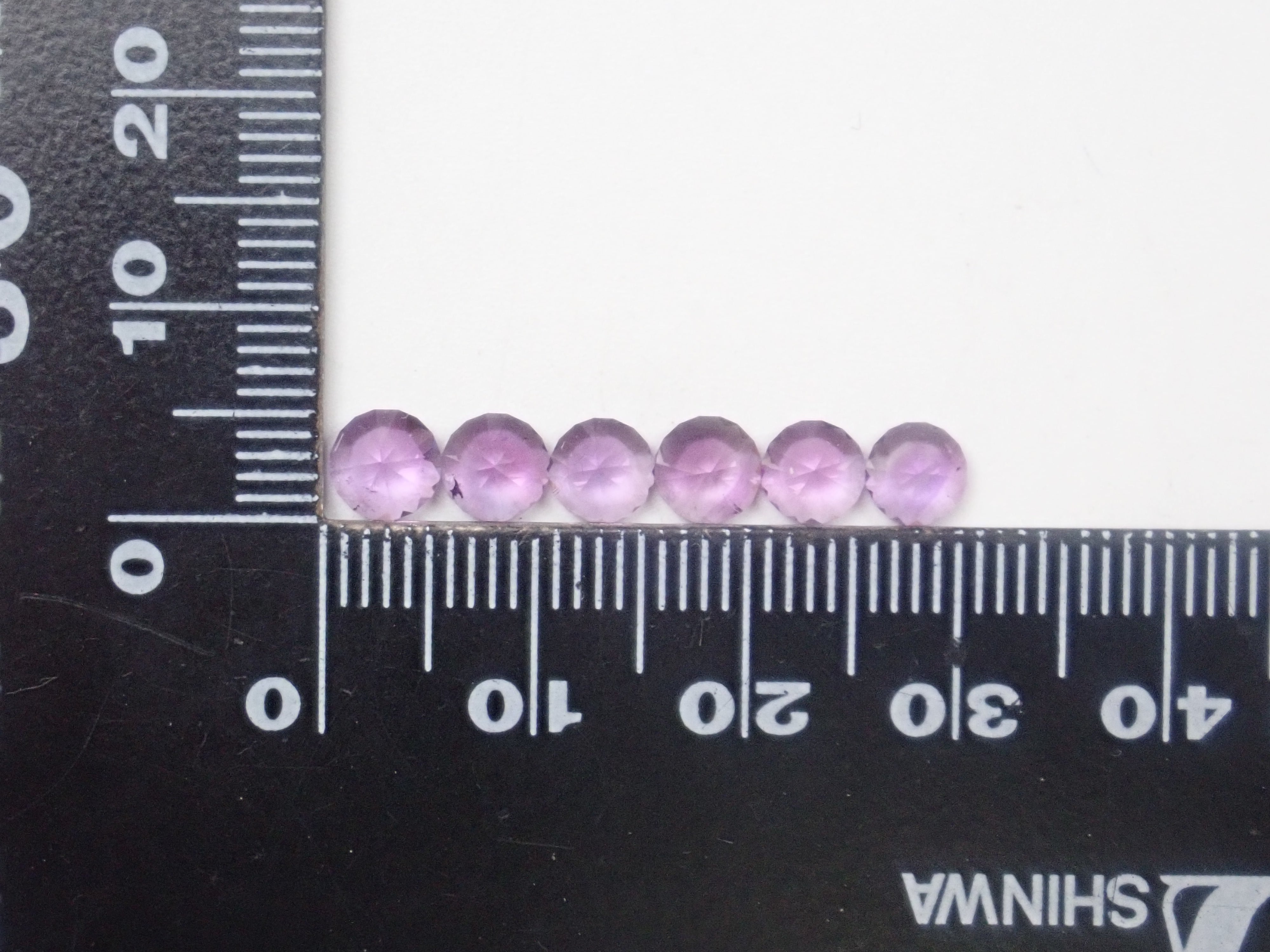 Limited to 6 stones: 1 Brazilian amethyst loose stone (5mm, round cut) Multiple purchase discounts available