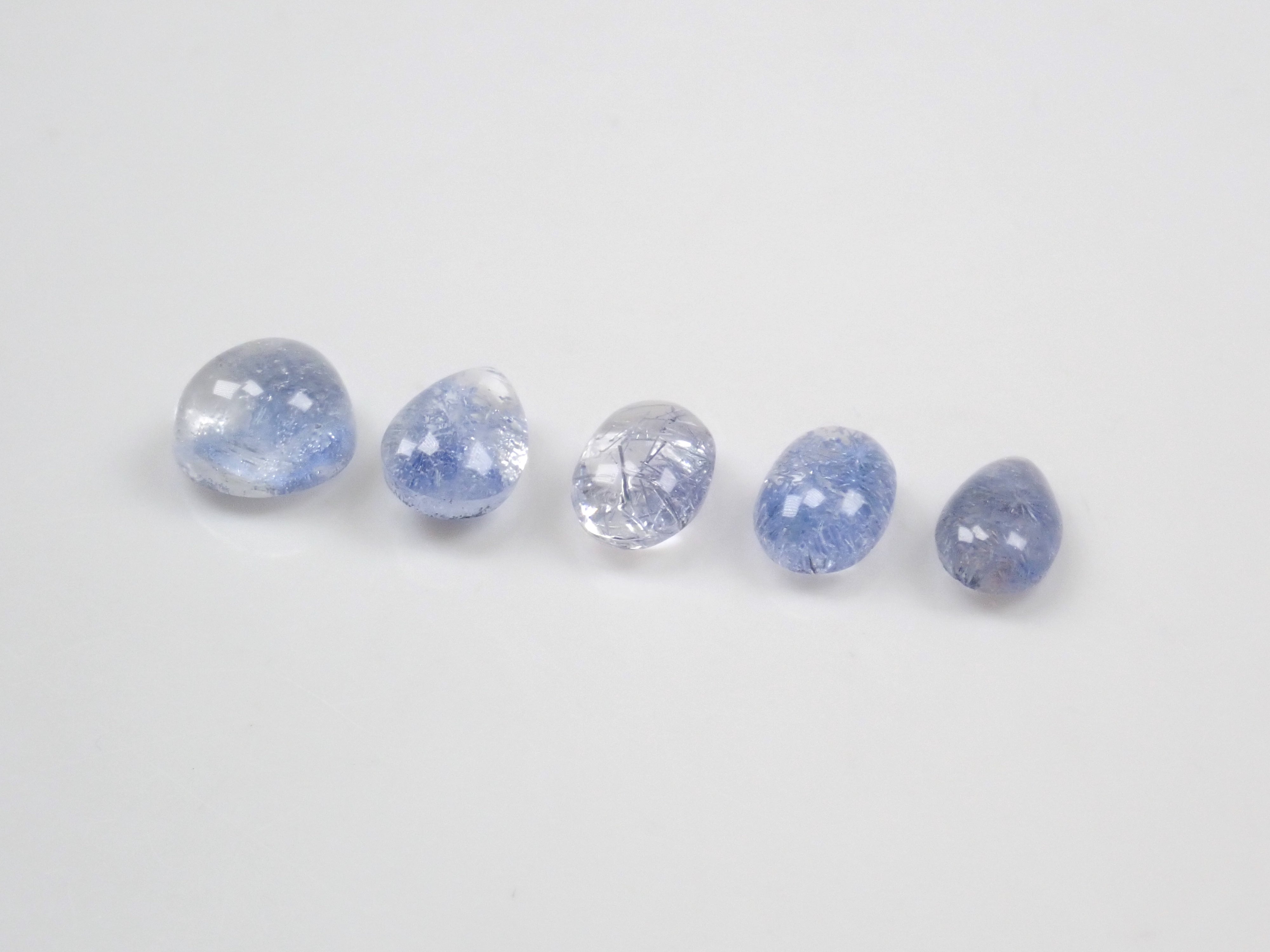 Limited to 5 stones: Brazilian Dumortierite in Quartz 1 loose stone. Discounts available for multiple purchases.