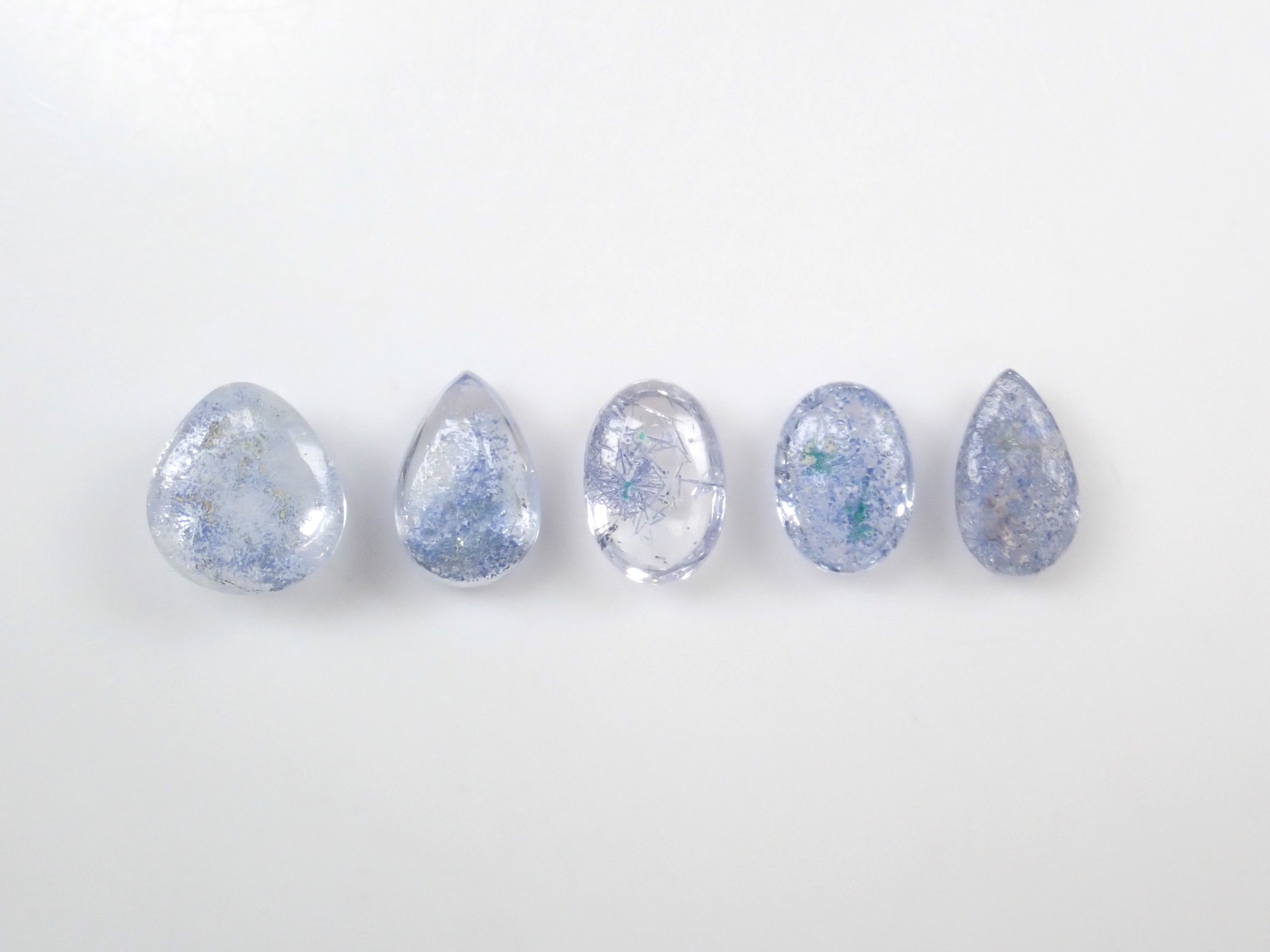 Limited to 5 stones: Brazilian Dumortierite in Quartz 1 loose stone. Discounts available for multiple purchases.