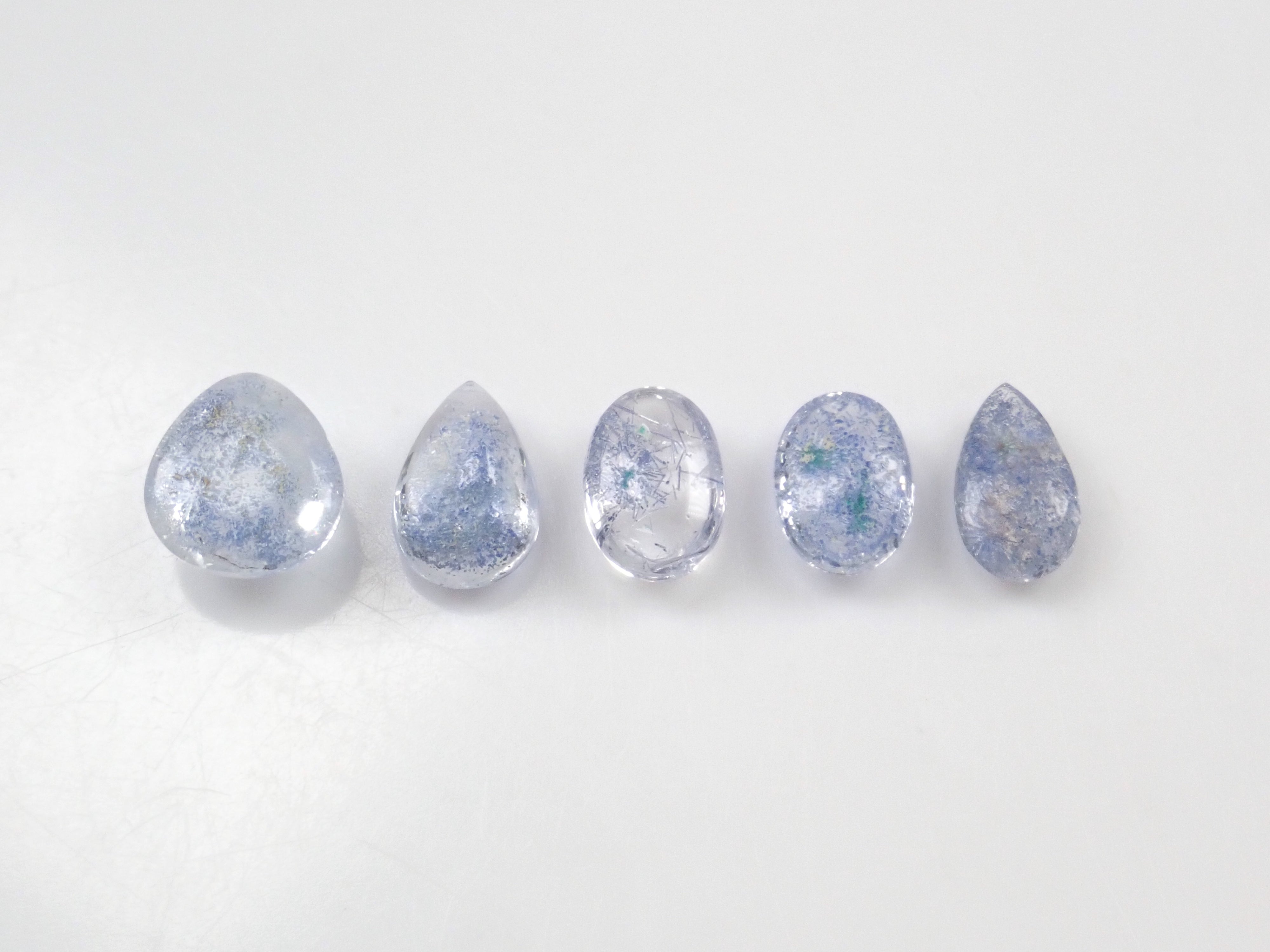 Limited to 5 stones: Brazilian Dumortierite in Quartz 1 loose stone. Discounts available for multiple purchases.