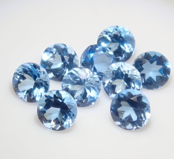 ブラジル産サンタマリアアクアマリン1石（3月誕生石,平均0.39ct)《複数